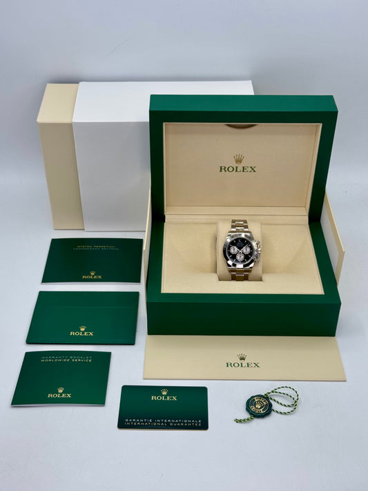 NEW 2024 Rolex Daytona 40mm 126509 White Gold Black Dial - MyWatchLLC