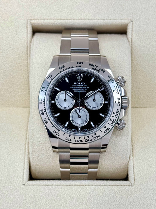 NEW 2024 Rolex Daytona 40mm 126509 White Gold Black Dial - MyWatchLLC