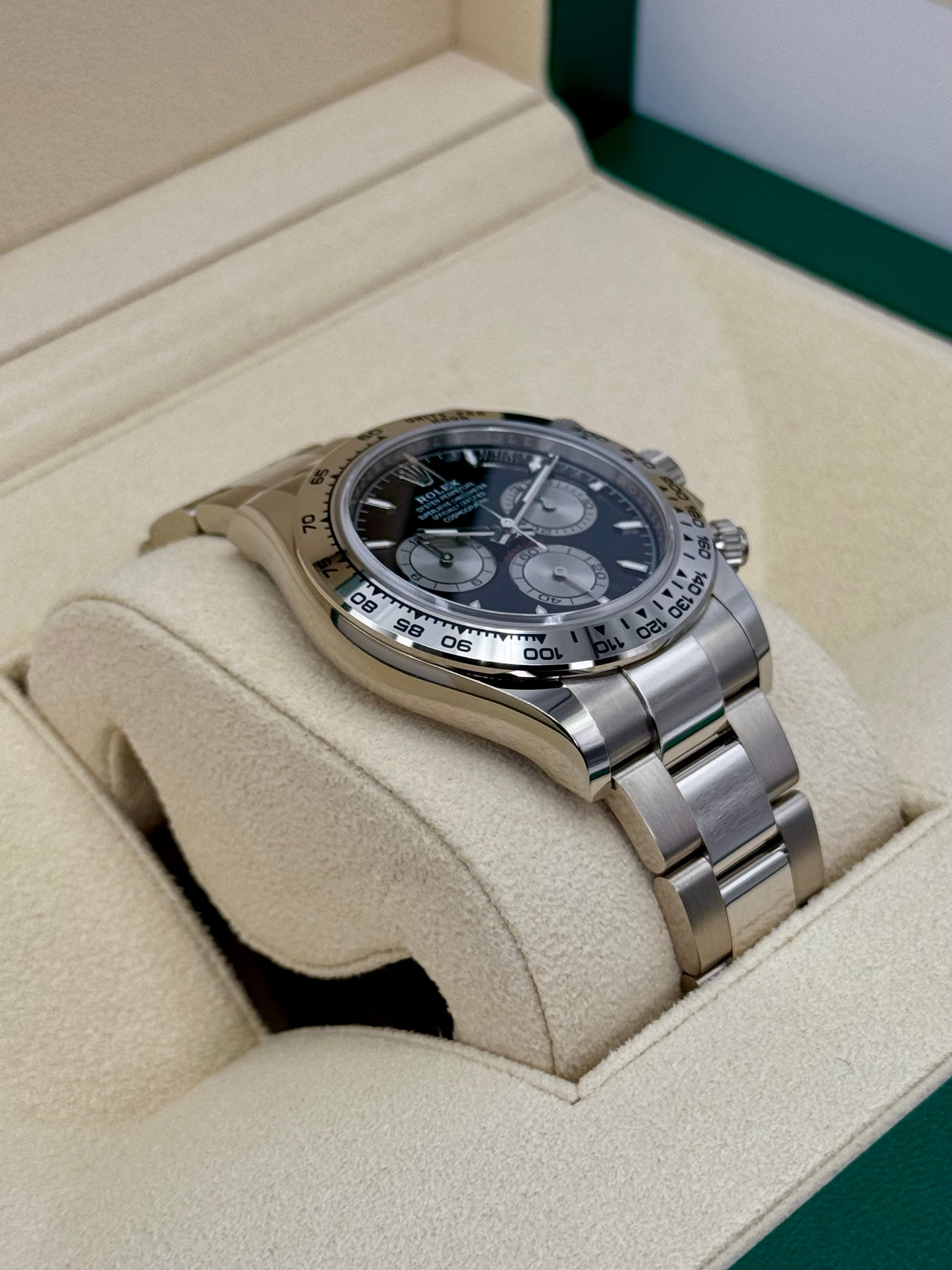 NEW 2024 Rolex Daytona 40mm 126509 White Gold Black Dial - MyWatchLLC