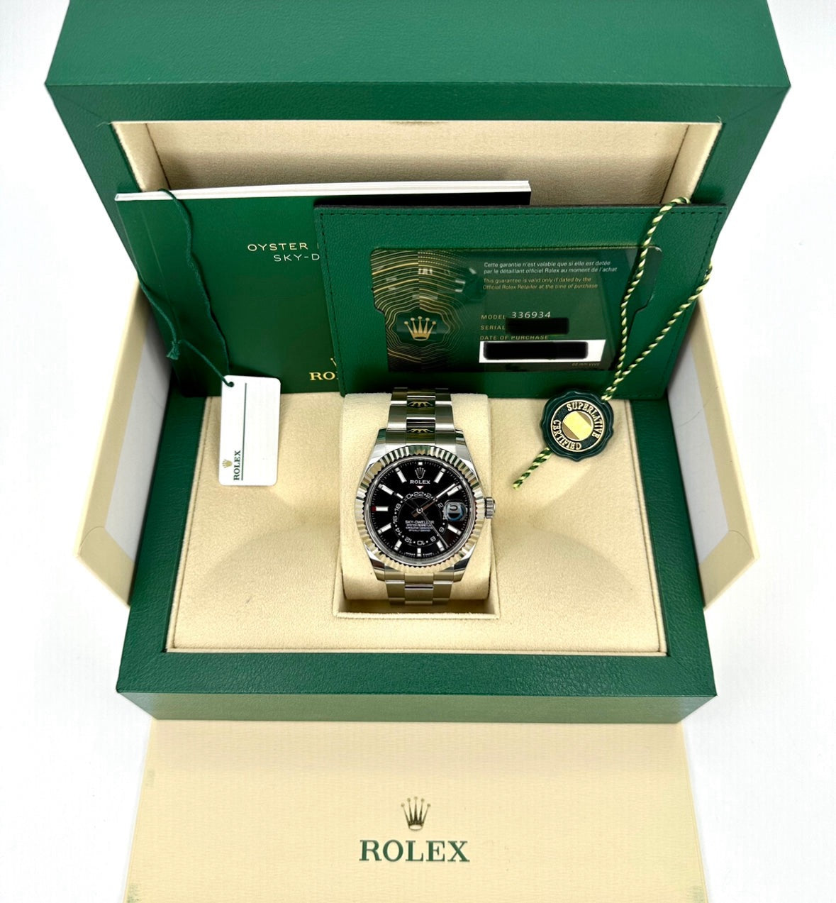 NEW 2024 Rolex Sky-Dweller 42mm Stainless Steel Oyster Black Dial - MyWatchLLC