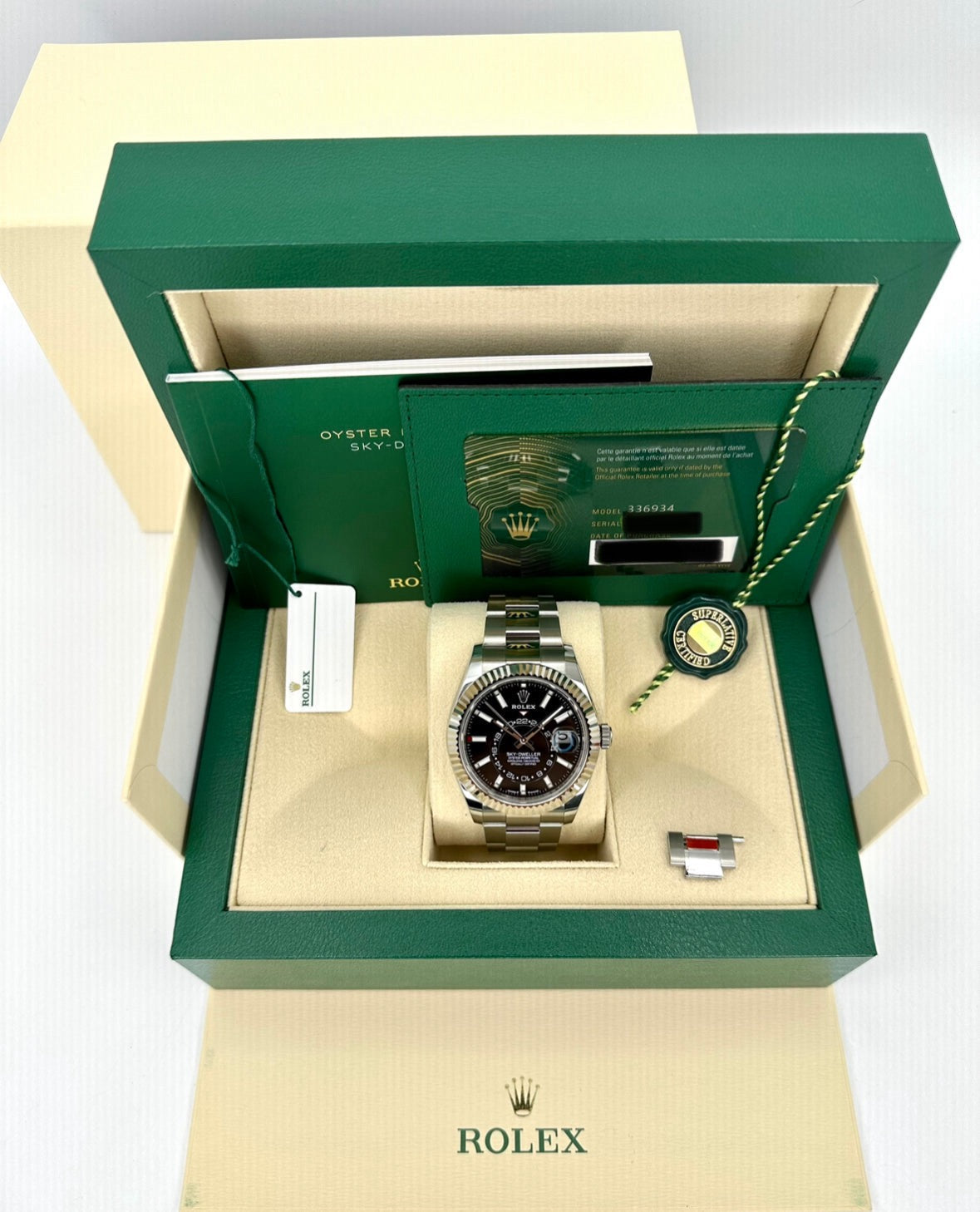 NEW 2024 Rolex Sky-Dweller 42mm Stainless Steel Oyster Black Dial - MyWatchLLC