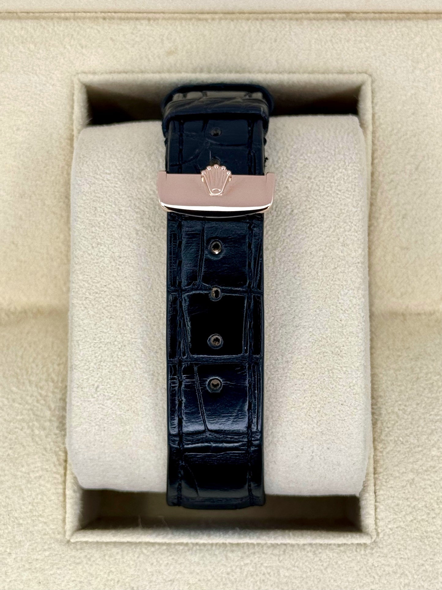 2018 Rolex Cellini Moonphase 39mm 50535 Rose Gold White Dial - MyWatchLLC