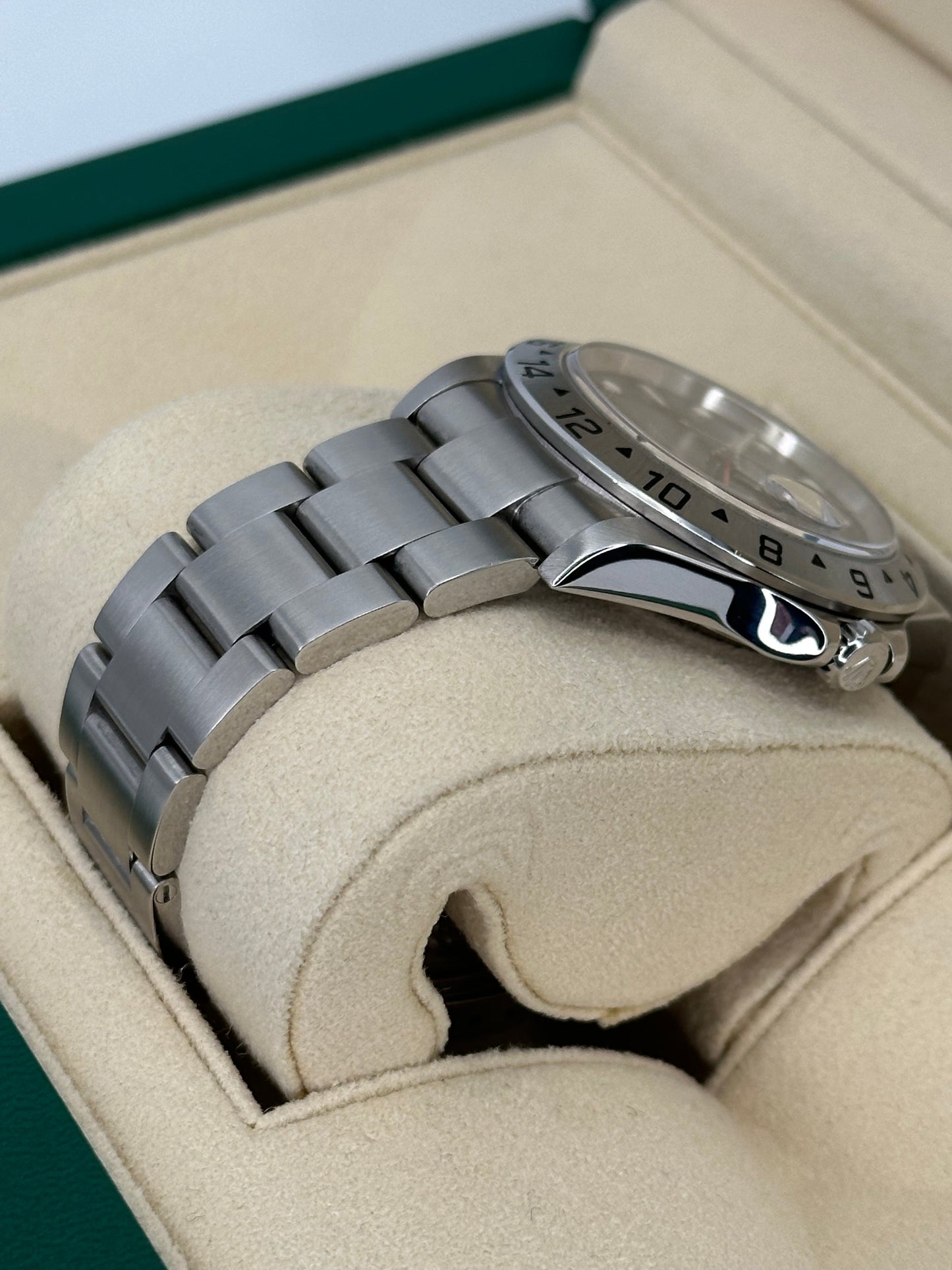 2002 Rolex Explorer II 40mm 16570 Stainless Steel Black Dial - MyWatchLLC