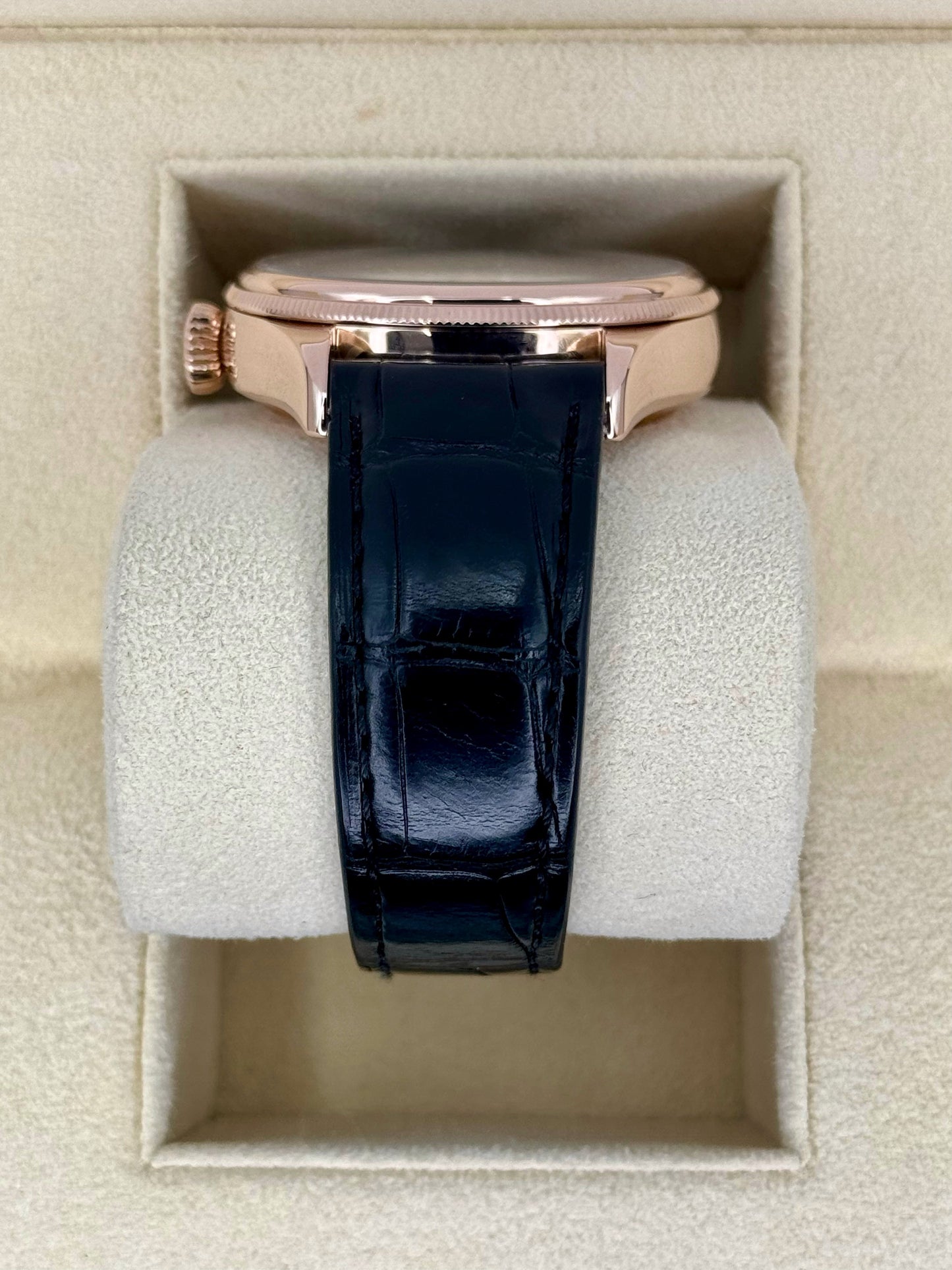 2018 Rolex Cellini Moonphase 39mm 50535 Rose Gold White Dial - MyWatchLLC