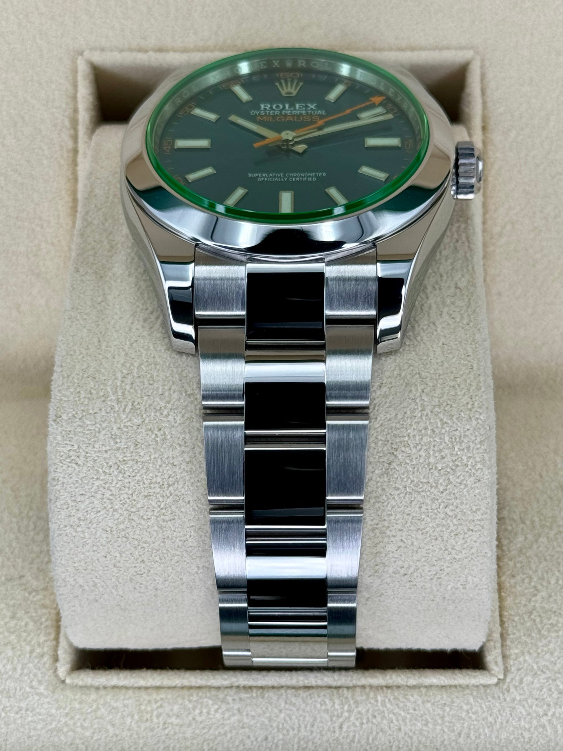 2023 Rolex Milgauss 40mm 116400GV Stainless Steel Blue Dial - MyWatchLLC
