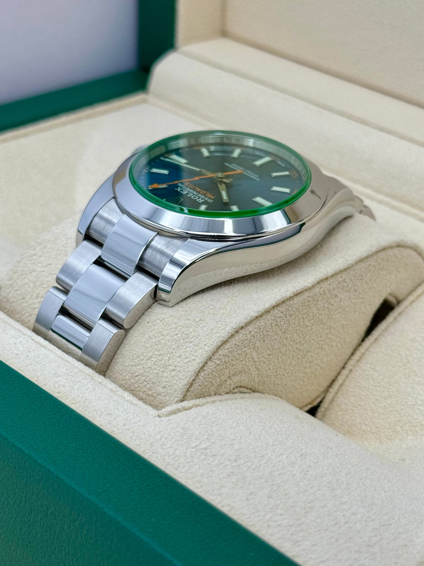 2023 Rolex Milgauss 40mm 116400GV Stainless Steel Blue Dial - MyWatchLLC