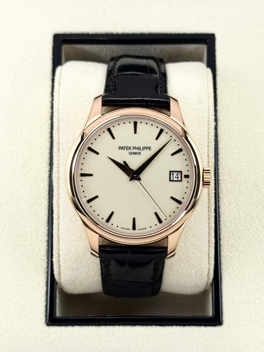 NEW 2022 Patek Philippe Calatrava 39mm 5227R Rose Gold Ivory Dial - MyWatchLLC