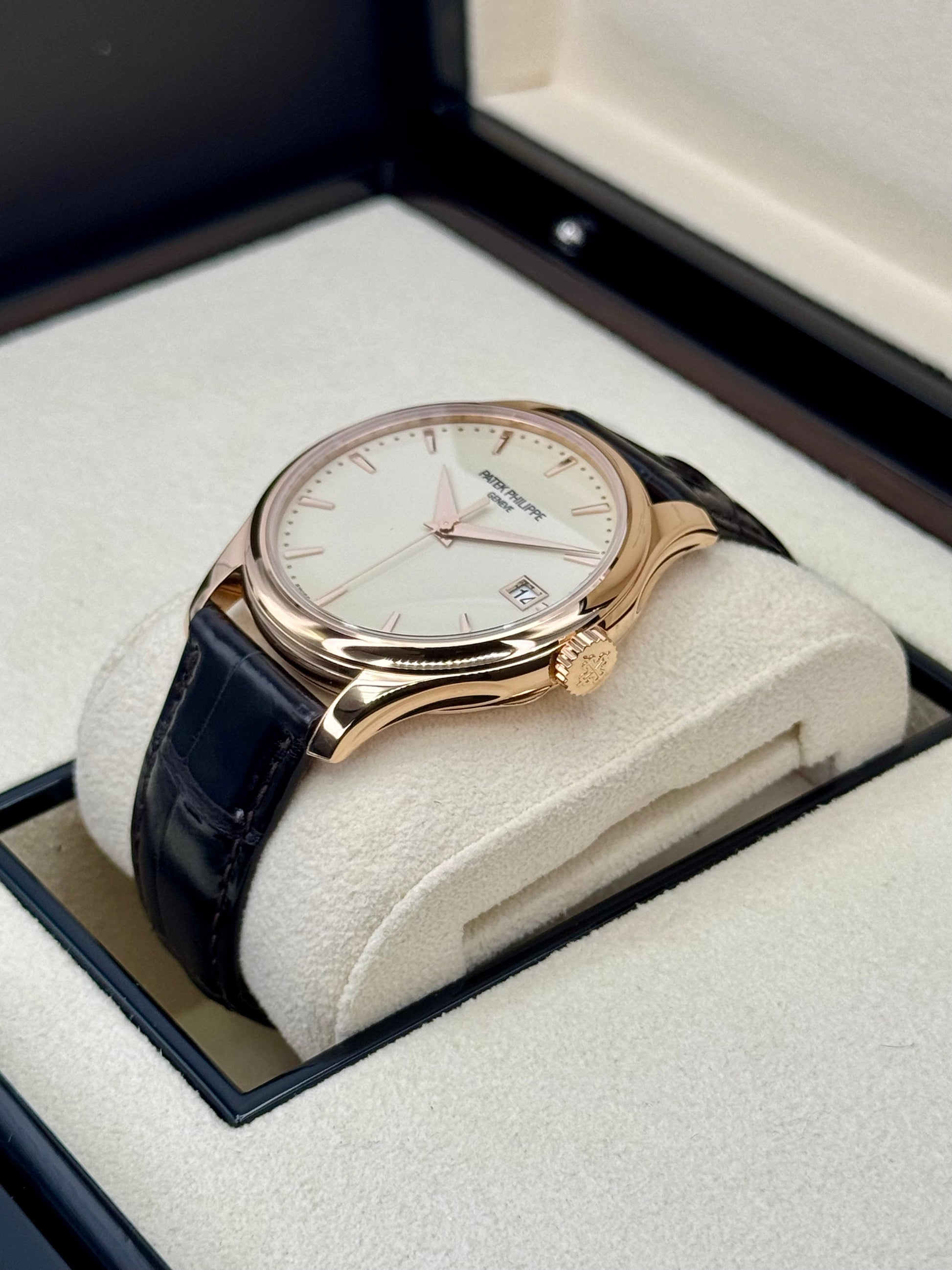 NEW 2022 Patek Philippe Calatrava 39mm 5227R Rose Gold Ivory Dial - MyWatchLLC