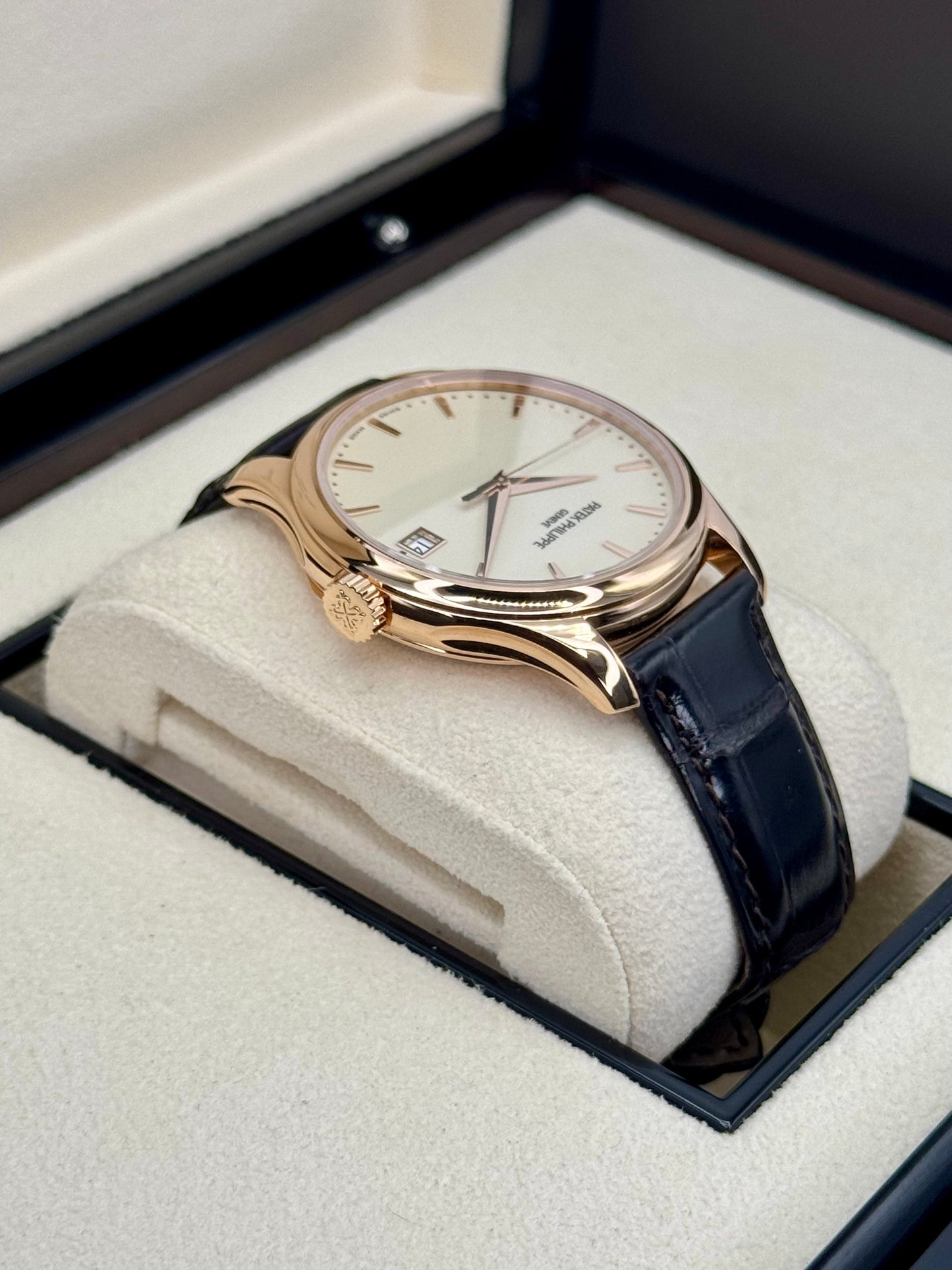 NEW 2022 Patek Philippe Calatrava 39mm 5227R Rose Gold Ivory Dial - MyWatchLLC