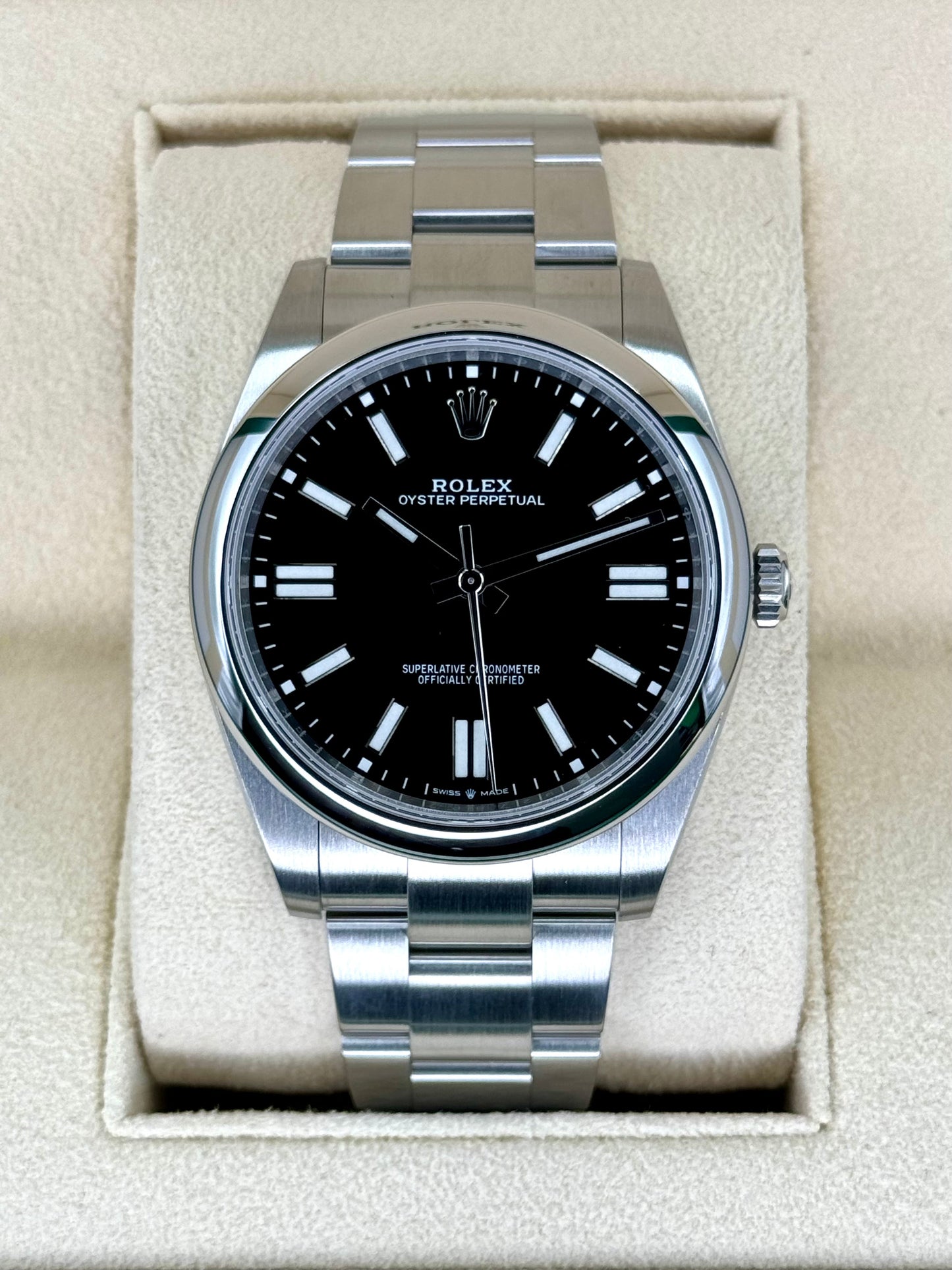 2023 Rolex Oyster Perpetual 41mm 124300 Stainless Steel Black Dial - MyWatchLLC