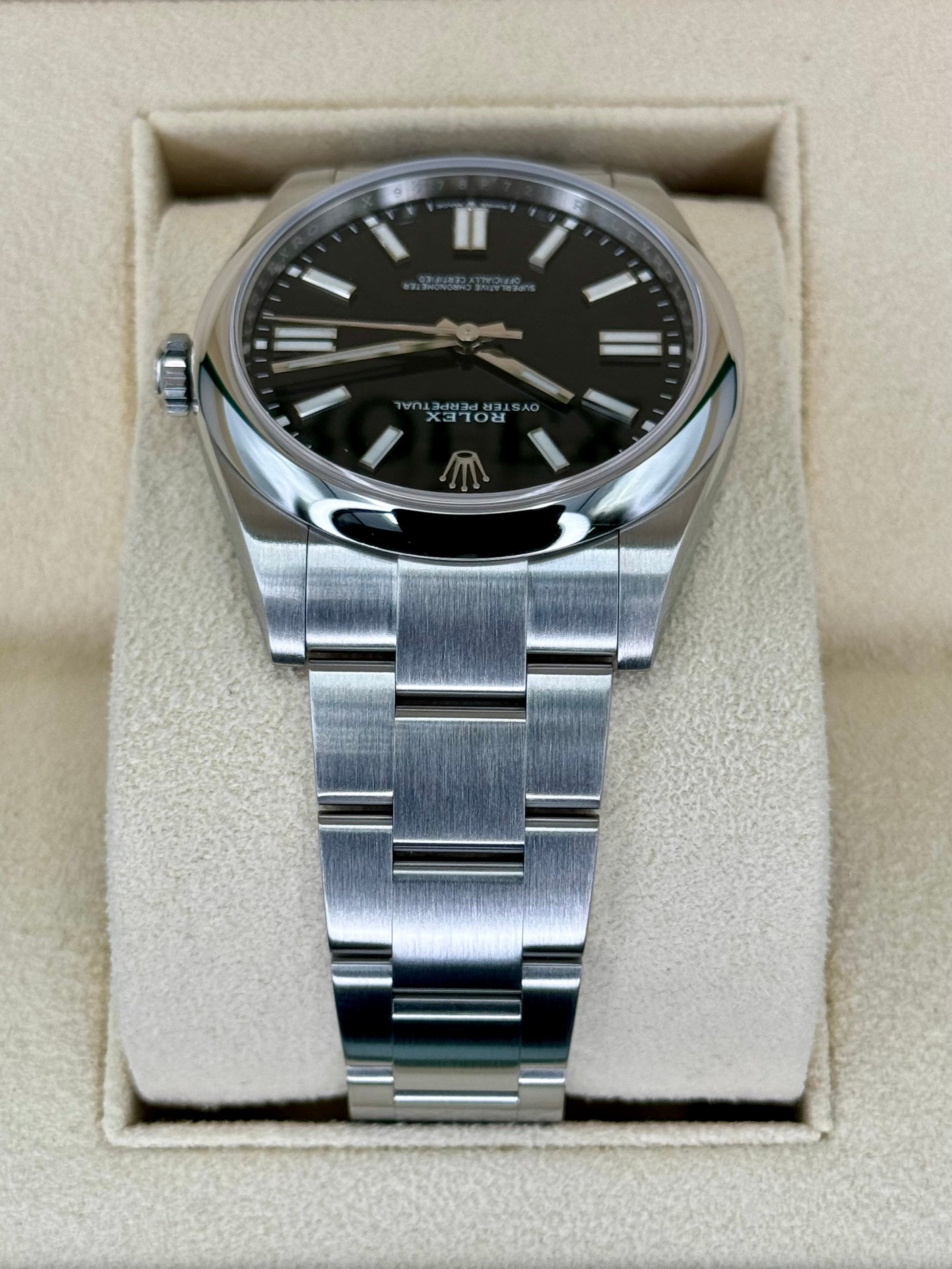 2023 Rolex Oyster Perpetual 41mm 124300 Stainless Steel Black Dial - MyWatchLLC