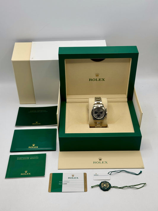 2017 Rolex Daytona "Ghost" 40mm 116509 White Gold Silver Dial - MyWatchLLC