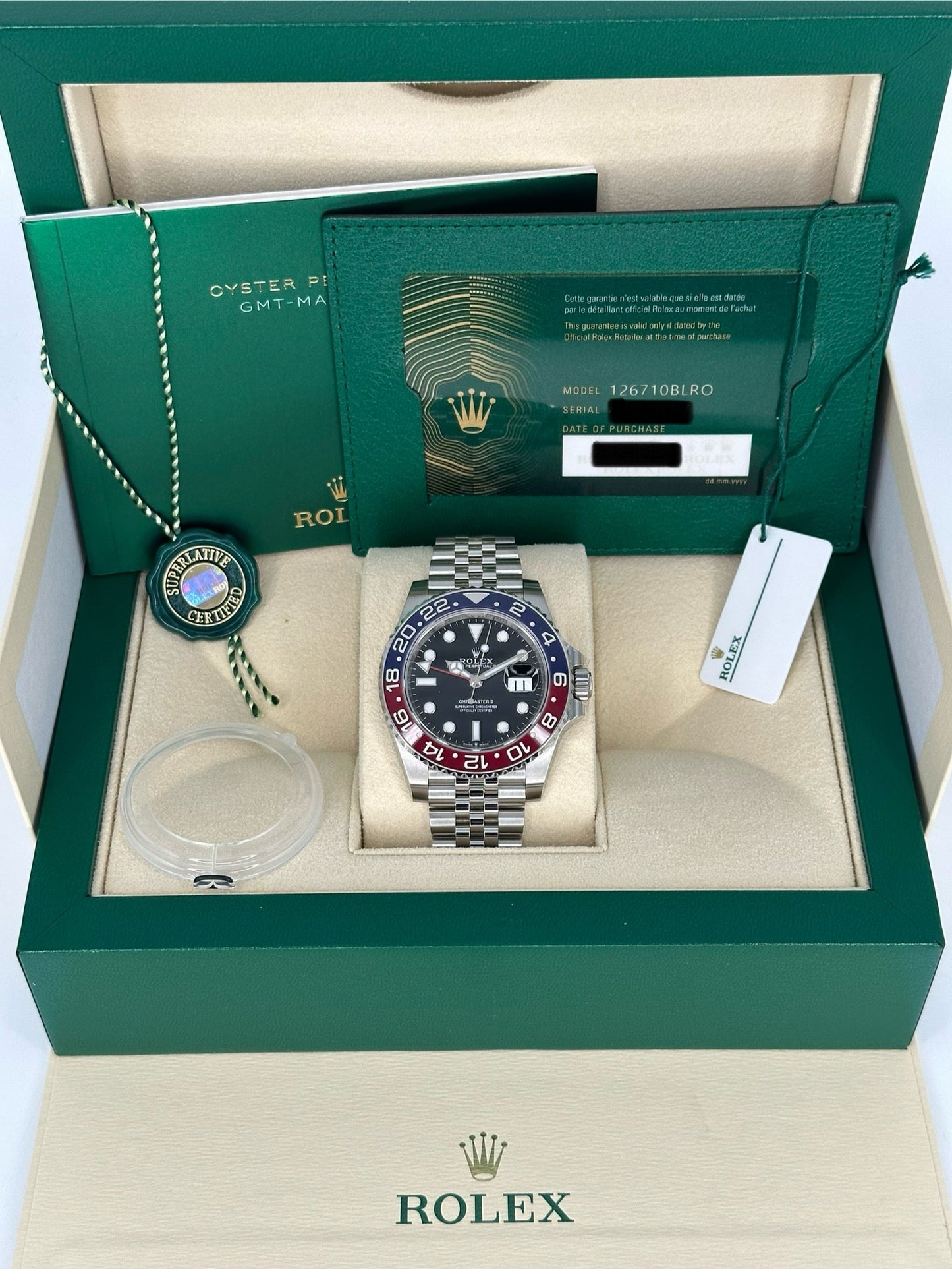 NEW 2023 Rolex GMT-Master II "Pepsi" 40mm 126710BLRO Jubilee Black Dial - MyWatchLLC