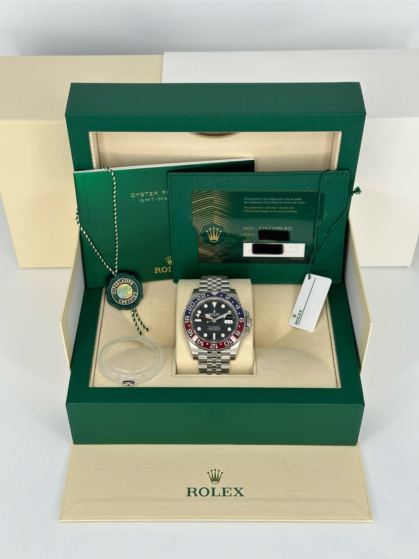 NEW 2023 Rolex GMT-Master II "Pepsi" 40mm 126710BLRO Jubilee Black Dial - MyWatchLLC