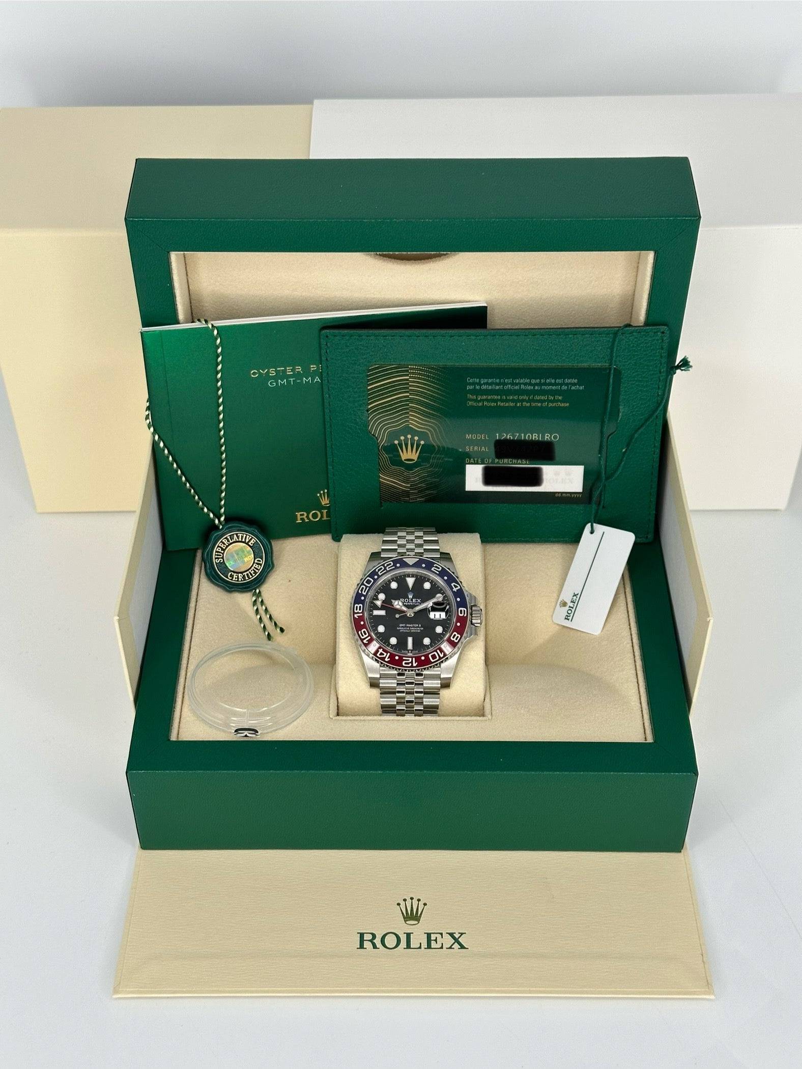 NEW 2023 Rolex GMT-Master II "Pepsi" 40mm 126710BLRO Jubilee Black Dial - MyWatchLLC