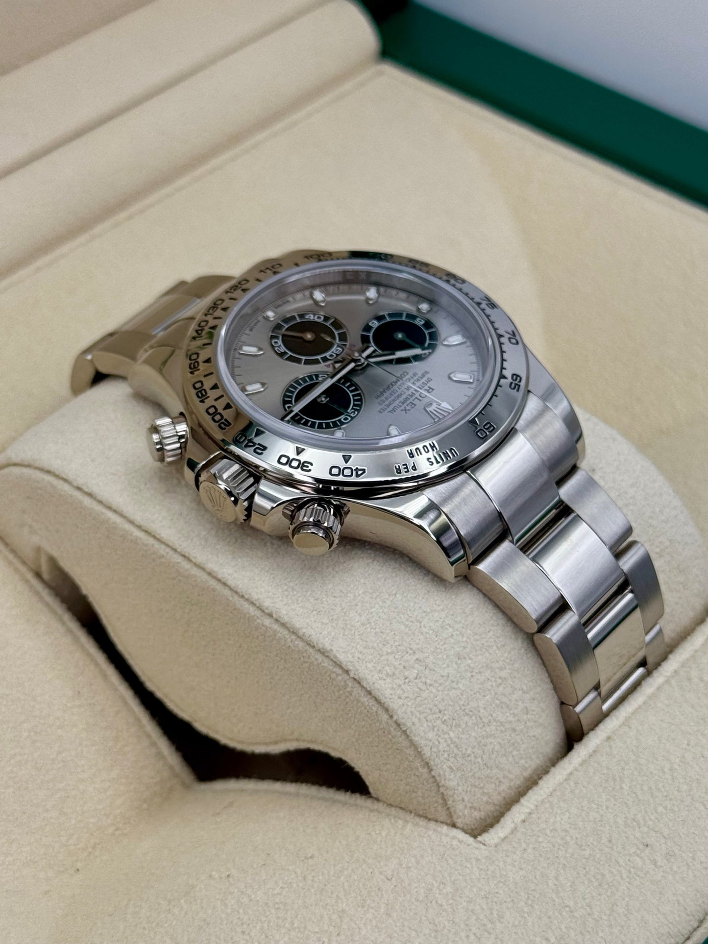 2017 Rolex Daytona "Ghost" 40mm 116509 White Gold Silver Dial - MyWatchLLC