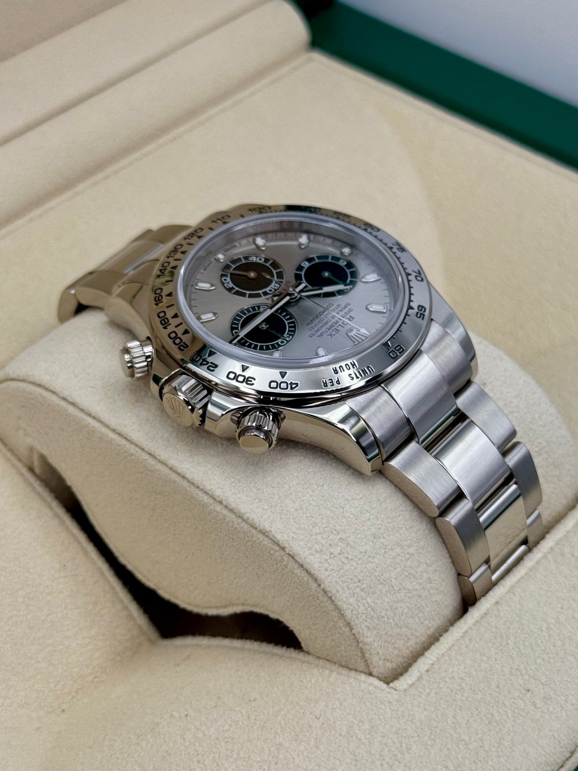 2017 Rolex Daytona "Ghost" 40mm 116509 White Gold Silver Dial - MyWatchLLC