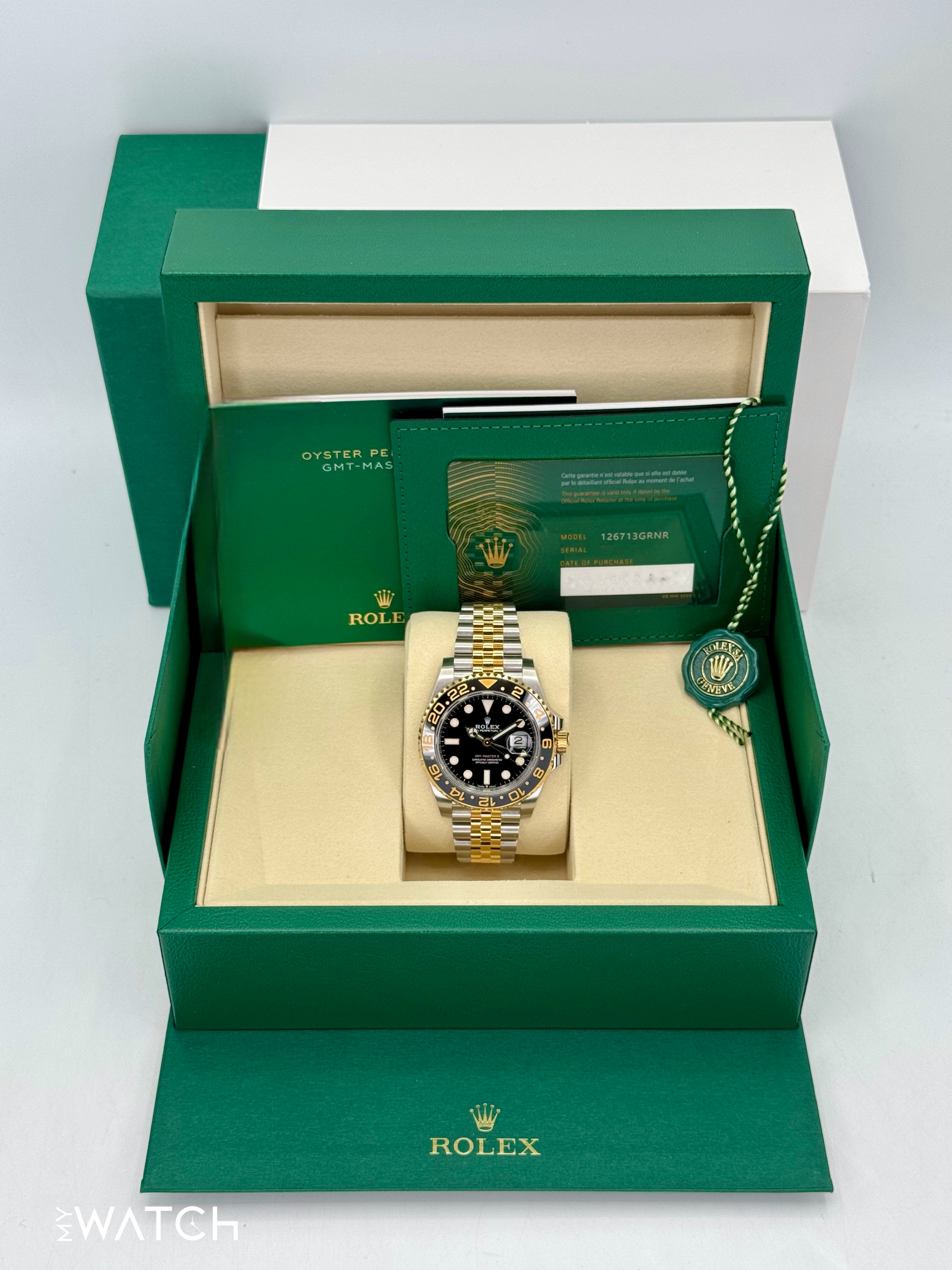 NEW 2025 Rolex GMT-Master II 40mm 126713GRNR Two-Tone Jubilee - MyWatchLLC