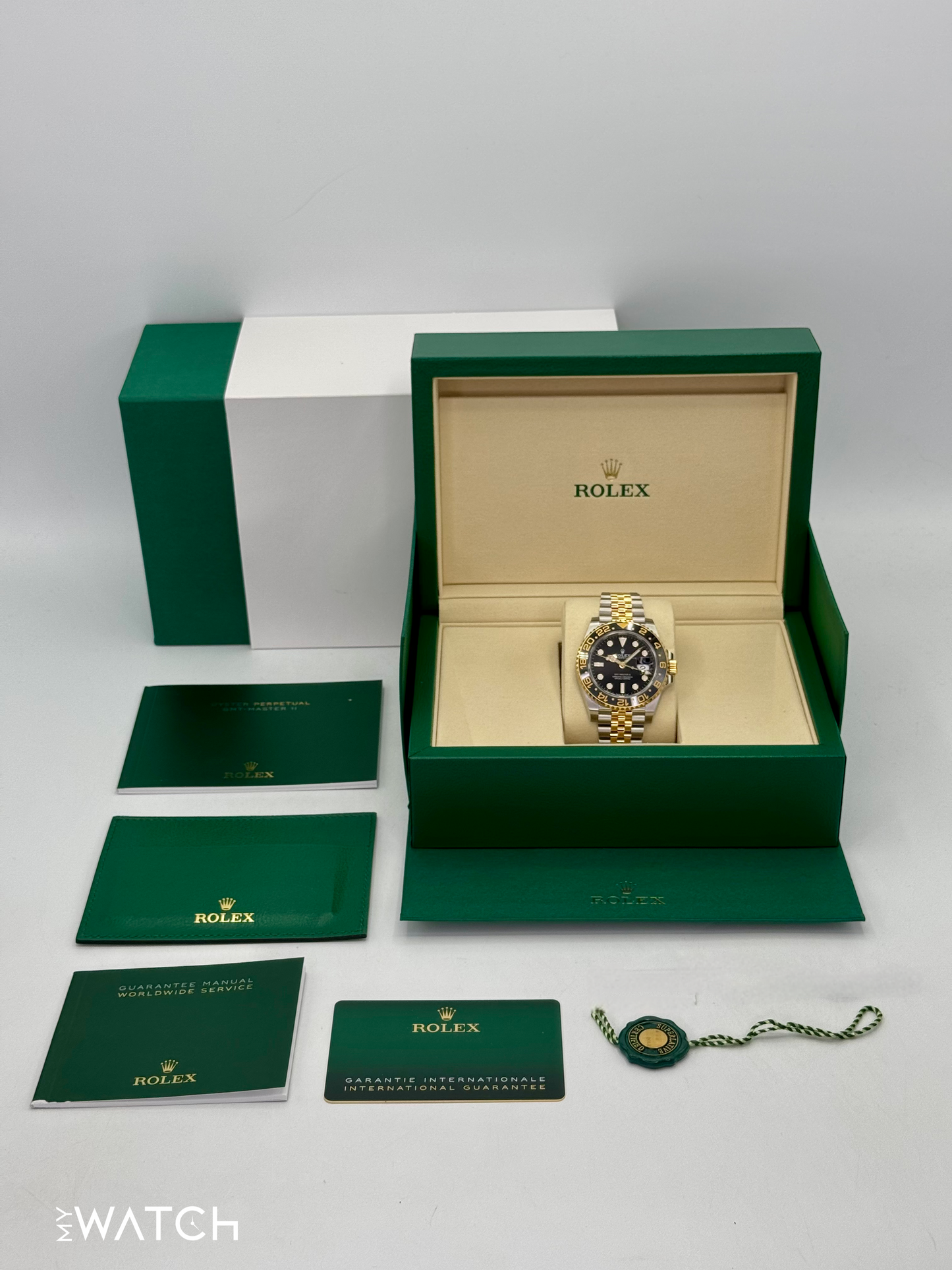 NEW 2025 Rolex GMT-Master II 40mm 126713GRNR Two-Tone Jubilee - MyWatchLLC
