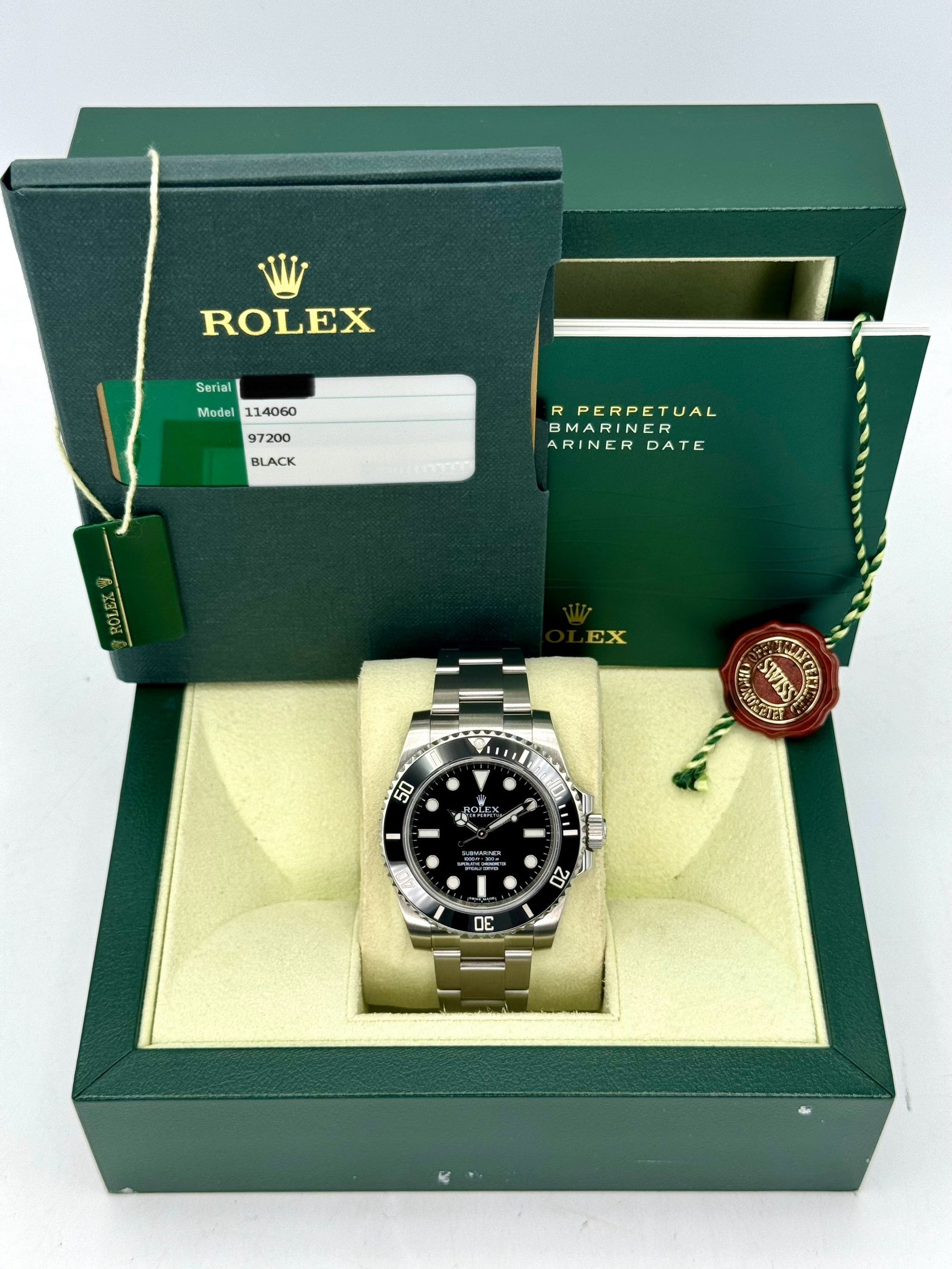 2014 Rolex Submariner 40mm 114060 Stainless Steel Black Dial - MyWatchLLC
