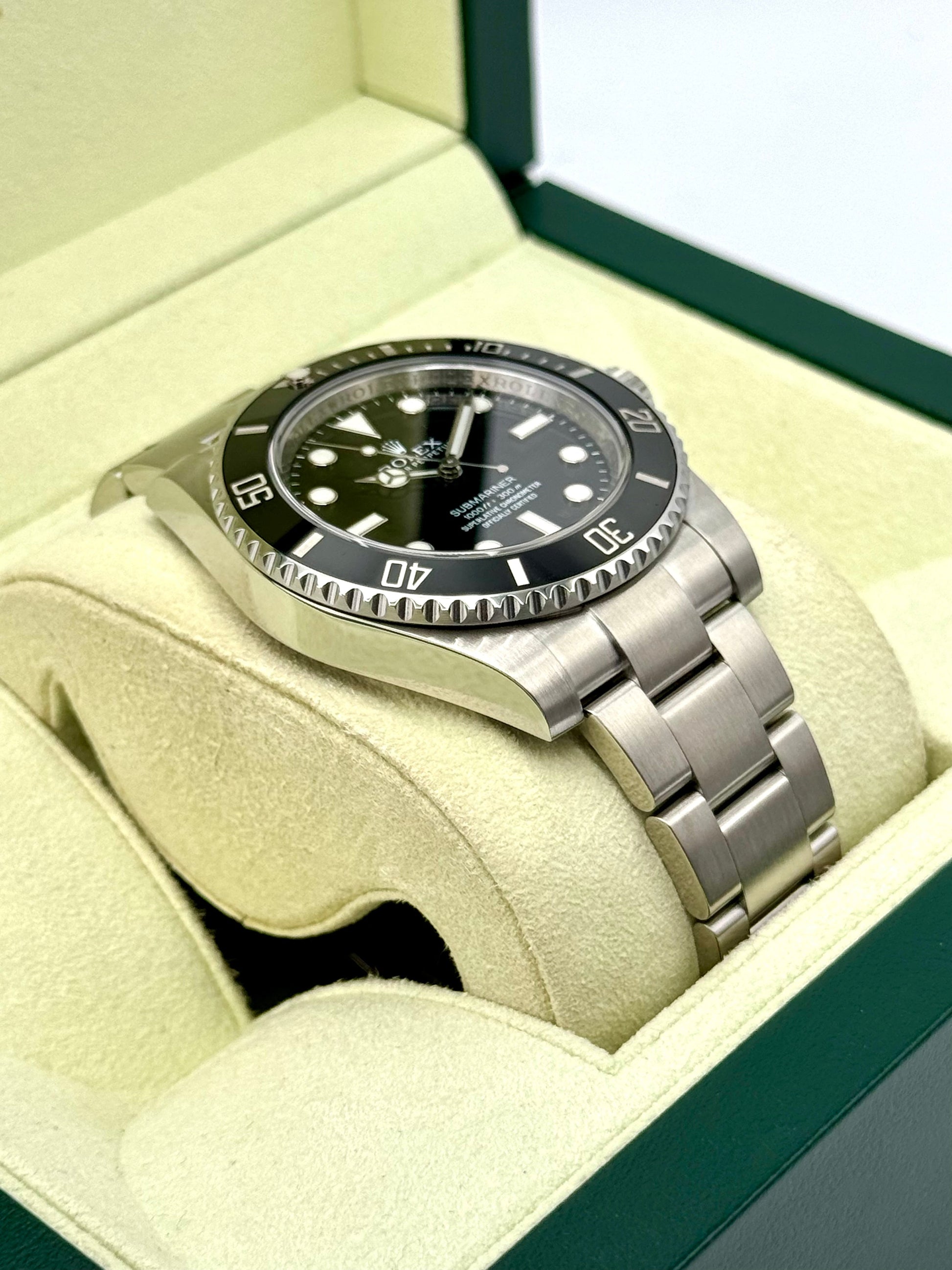 2014 Rolex Submariner 40mm 114060 Stainless Steel Black Dial - MyWatchLLC