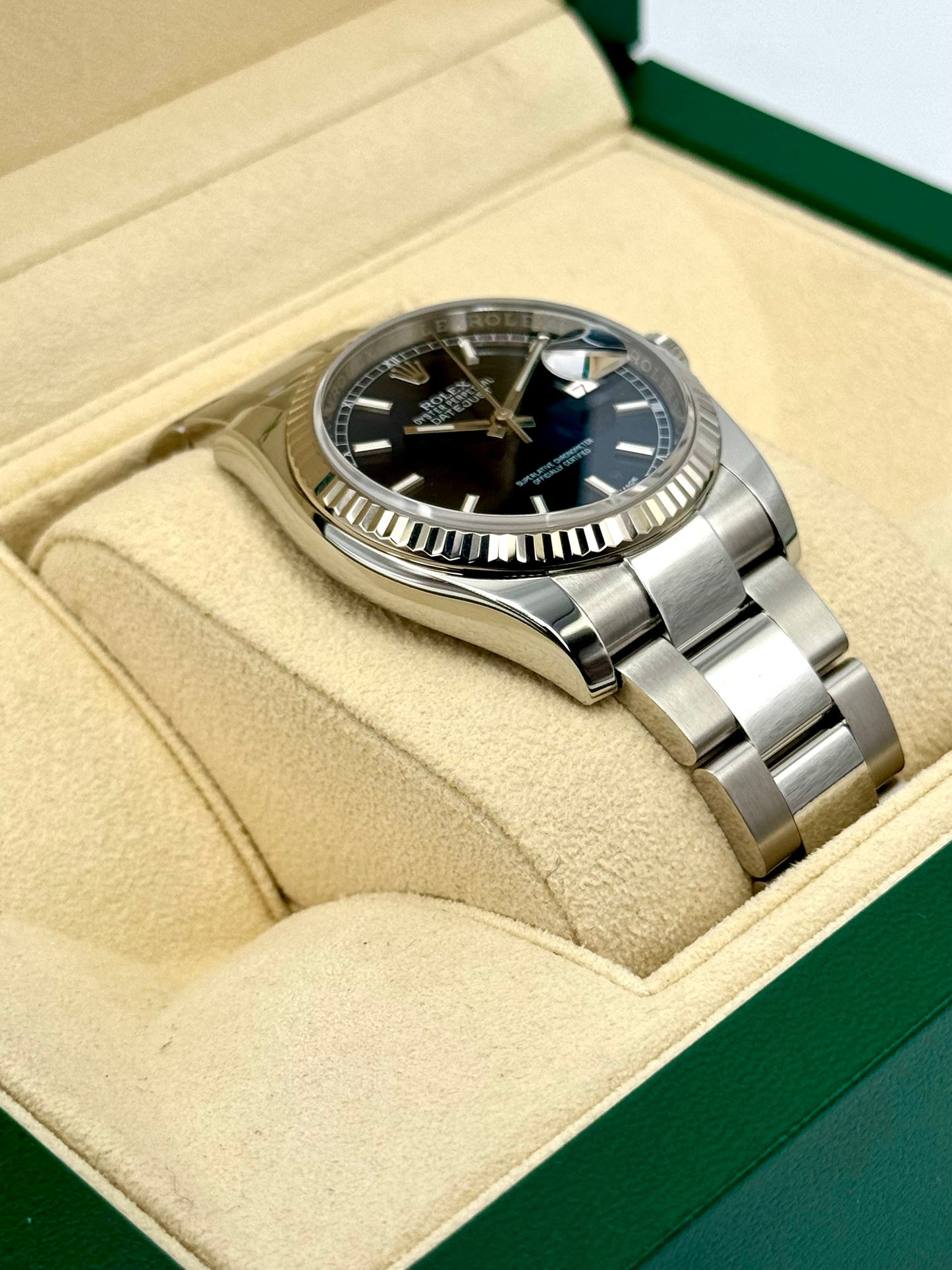 2018 Rolex Datejust 36mm 116234 Stainless Steel Oyster Blue Dial - MyWatchLLC