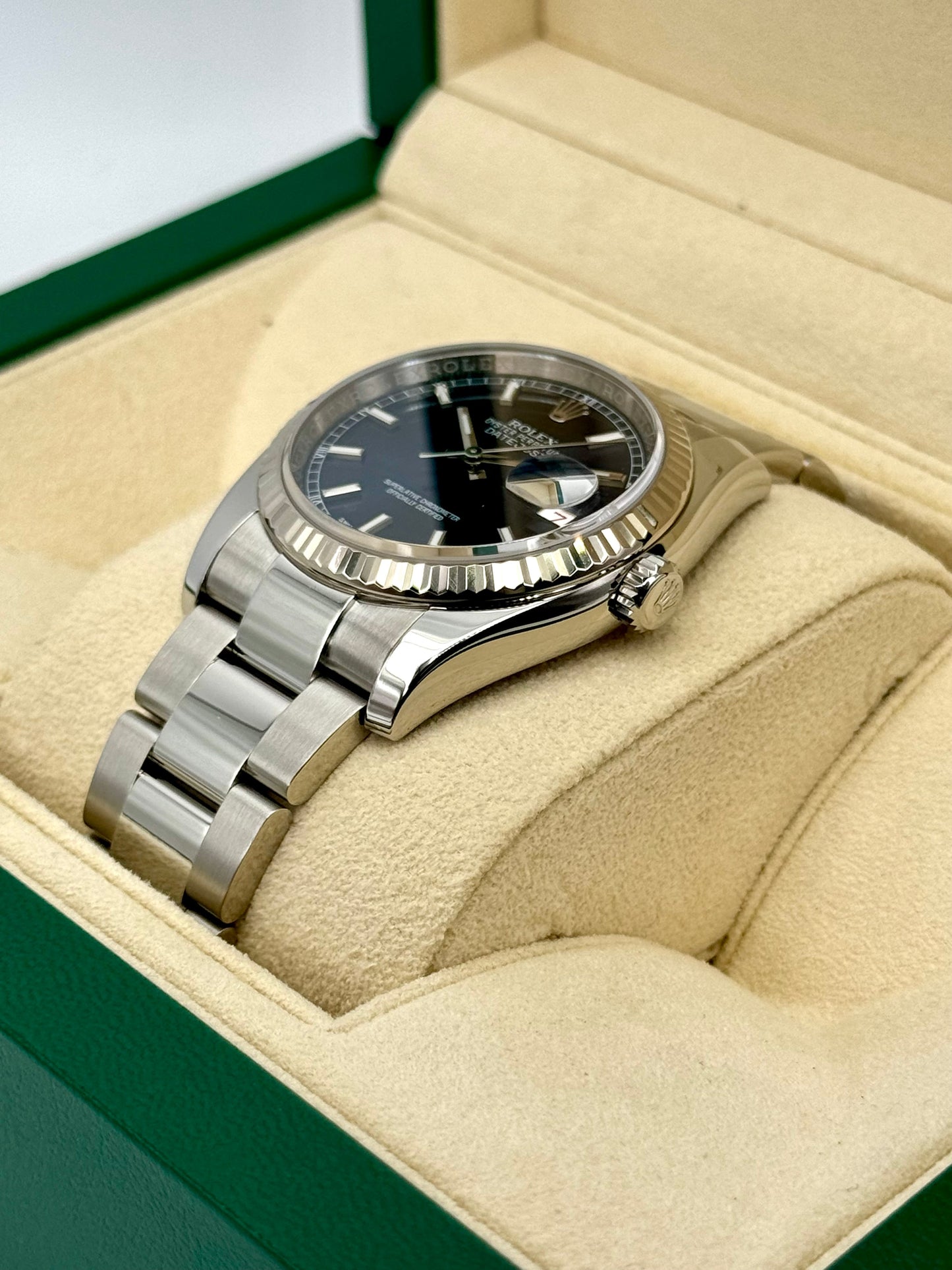 2018 Rolex Datejust 36mm 116234 Stainless Steel Oyster Blue Dial - MyWatchLLC