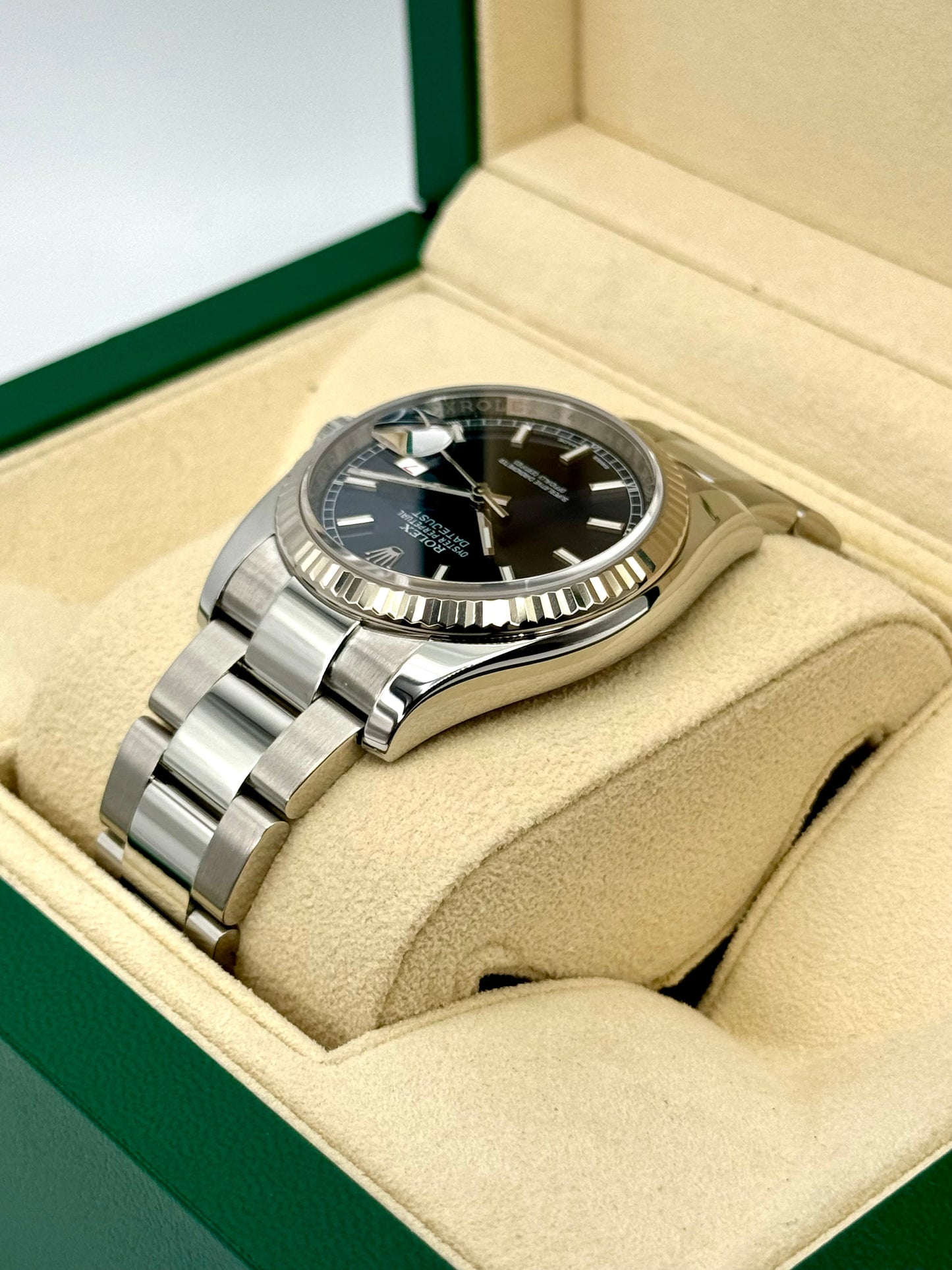 2018 Rolex Datejust 36mm 116234 Stainless Steel Oyster Blue Dial - MyWatchLLC