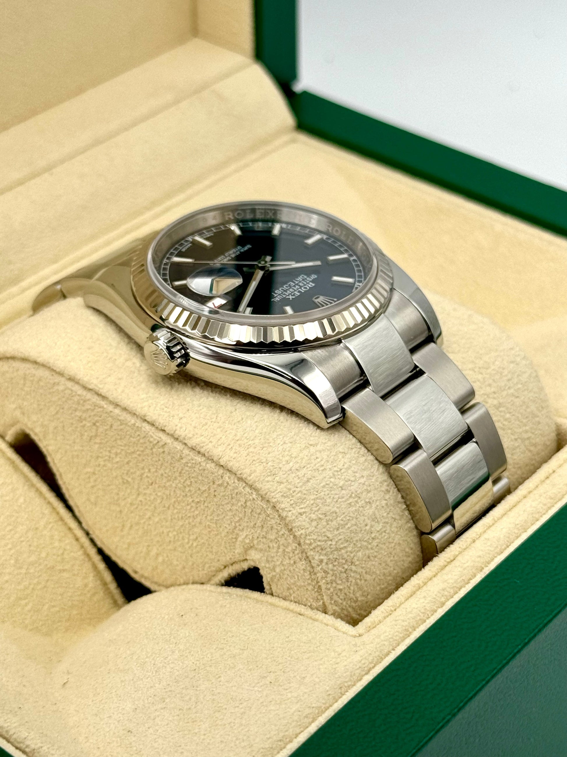 2018 Rolex Datejust 36mm 116234 Stainless Steel Oyster Blue Dial - MyWatchLLC