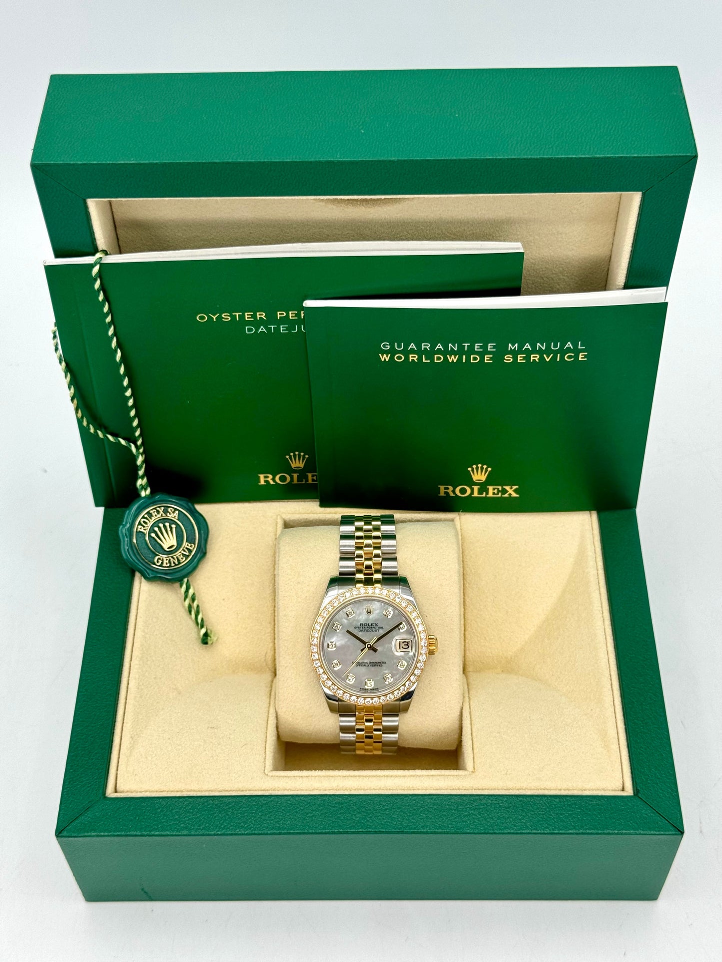 Rolex Lady Datejust 31mm 178383 Two-Tone Jubilee MOP Diamond Dial - MyWatchLLC