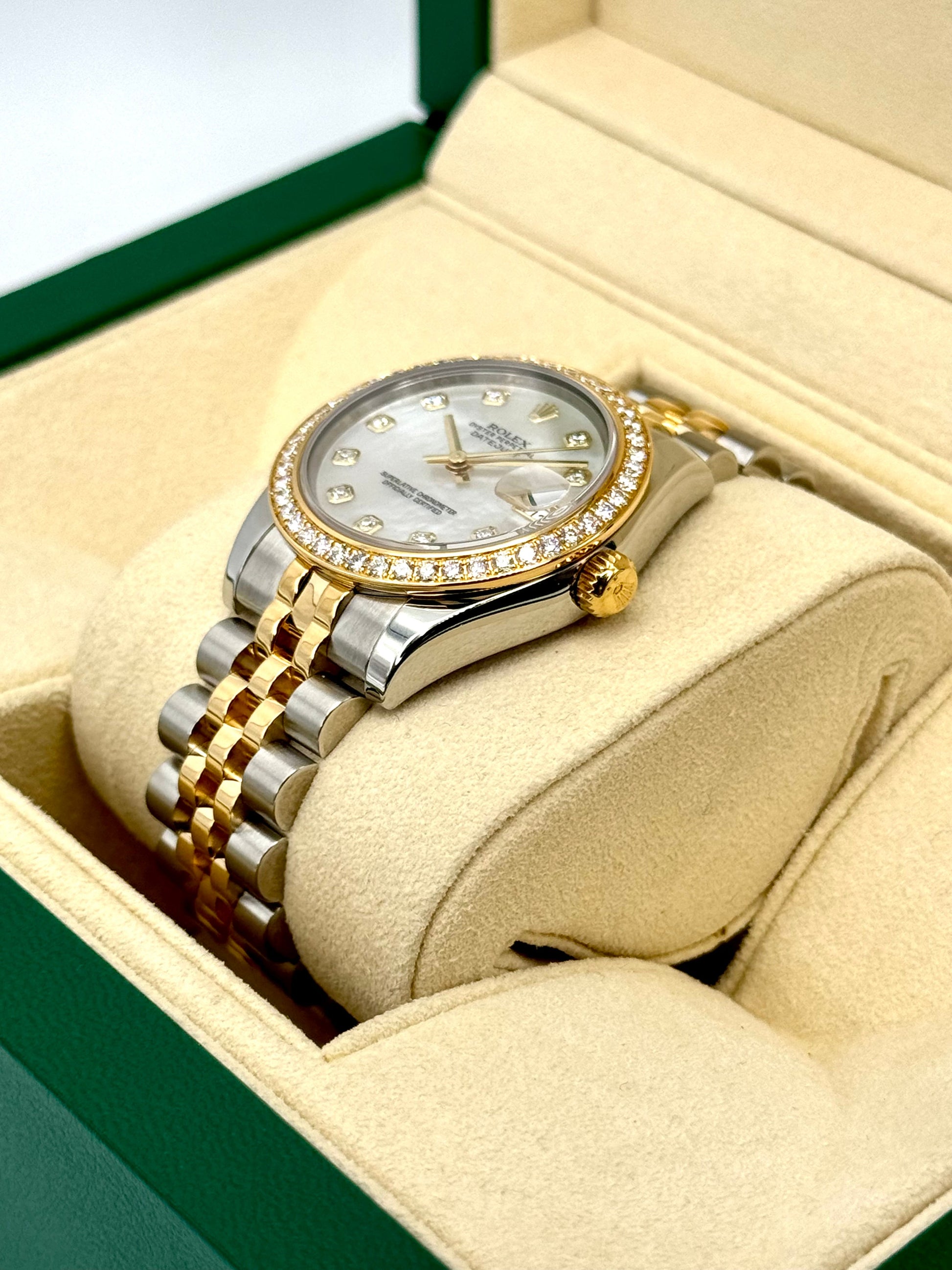 Rolex Lady Datejust 31mm 178383 Two-Tone Jubilee MOP Diamond Dial - MyWatchLLC