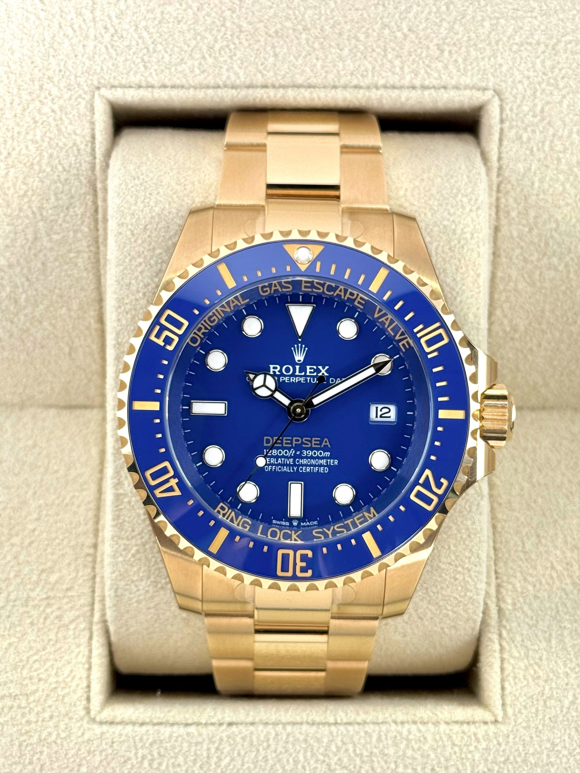 NEW 2025 Rolex Deepsea 44mm 136668LB Yellow Gold Blue Dial (STICKERED) - MyWatchLLC