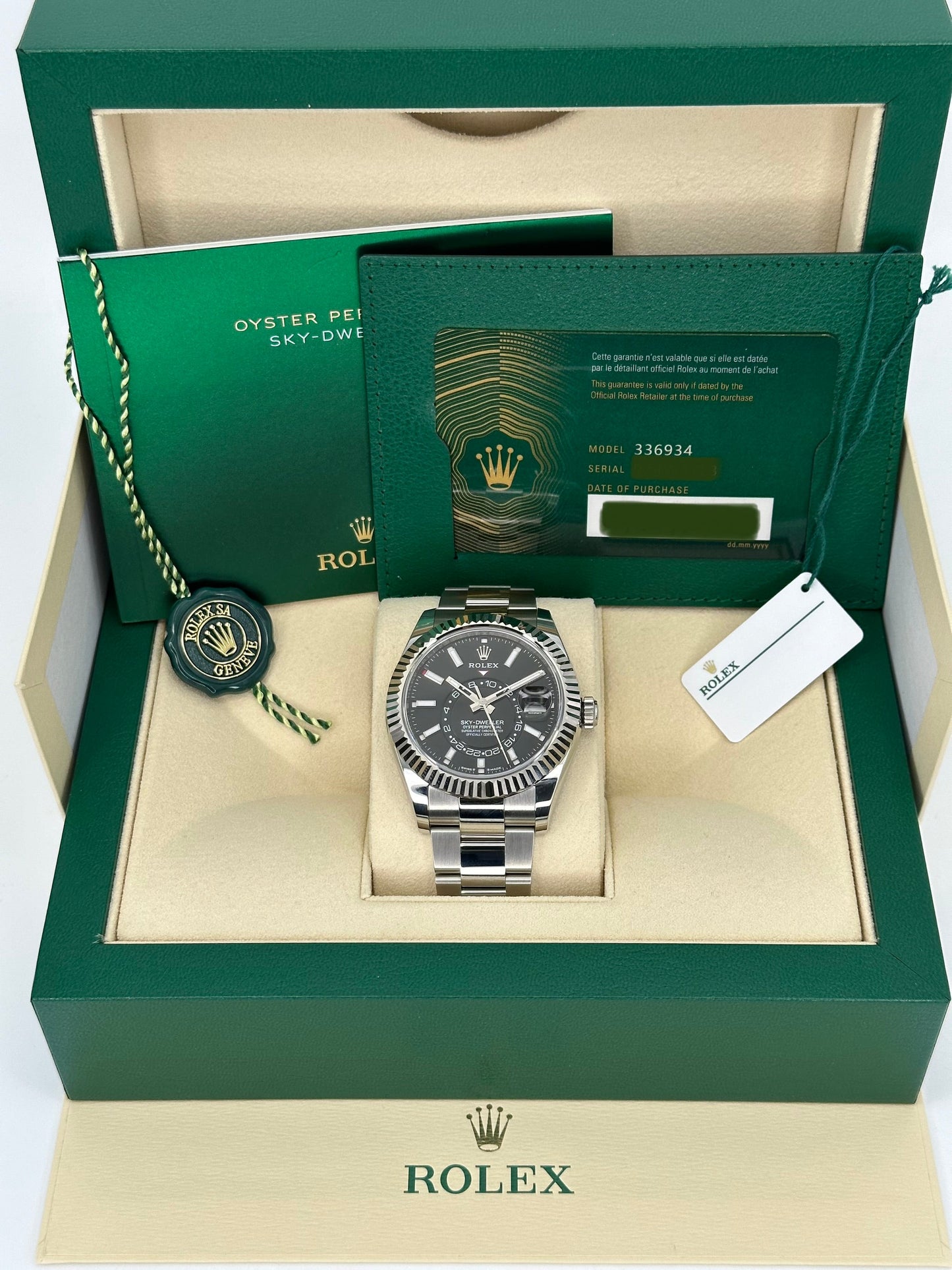 NEW 2023 Rolex Sky-Dweller 42 336934 Stainless Steel Oyster Black Dial - MyWatchLLC