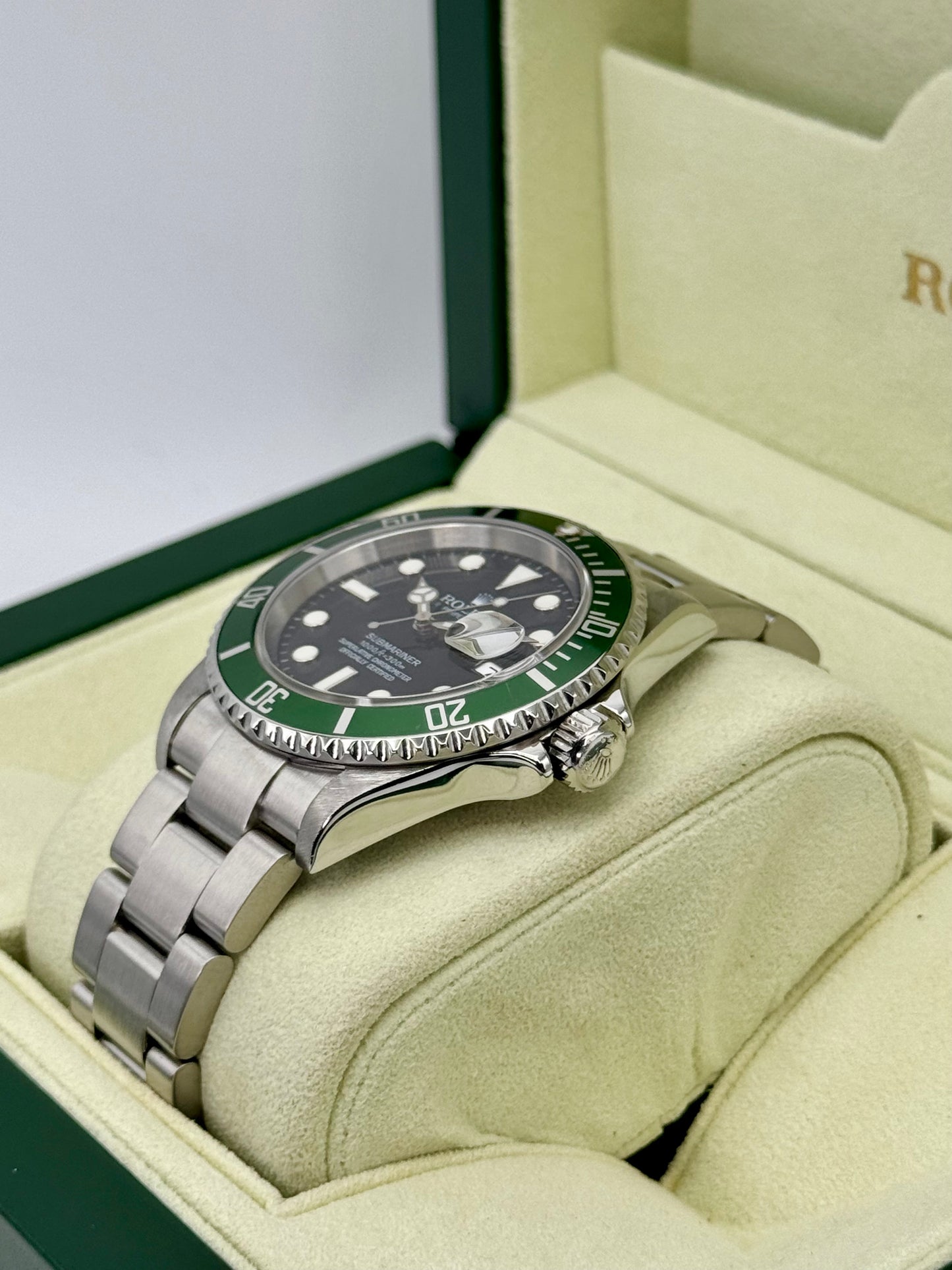 2007 Rolex Submariner "Kermit" 40mm 16610LV Stainless Steel Black Dial - MyWatchLLC