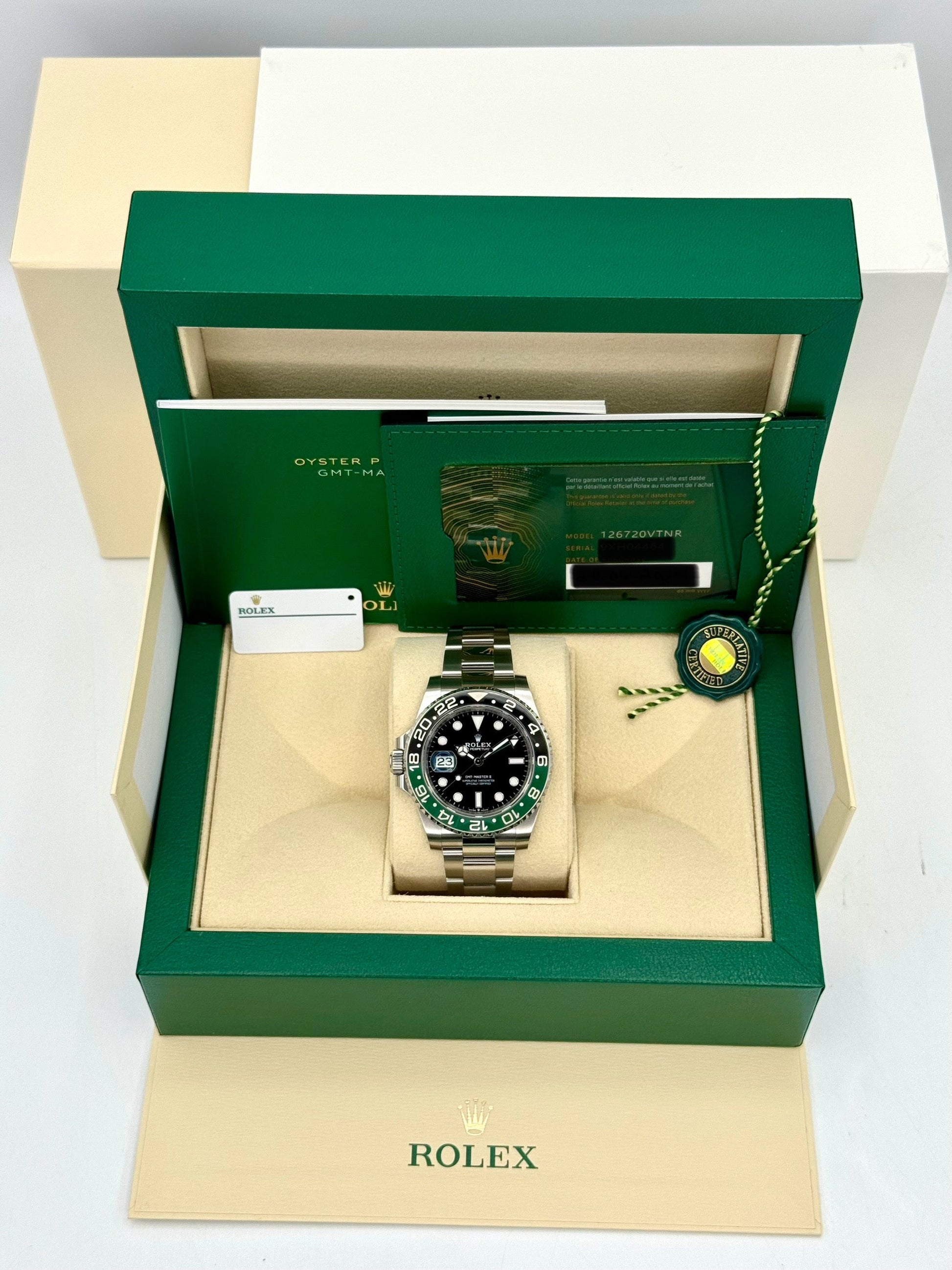 NEW 2024 Rolex GMT-Master II "Sprite" 40mm 126720VTNR Oyster - MyWatchLLC