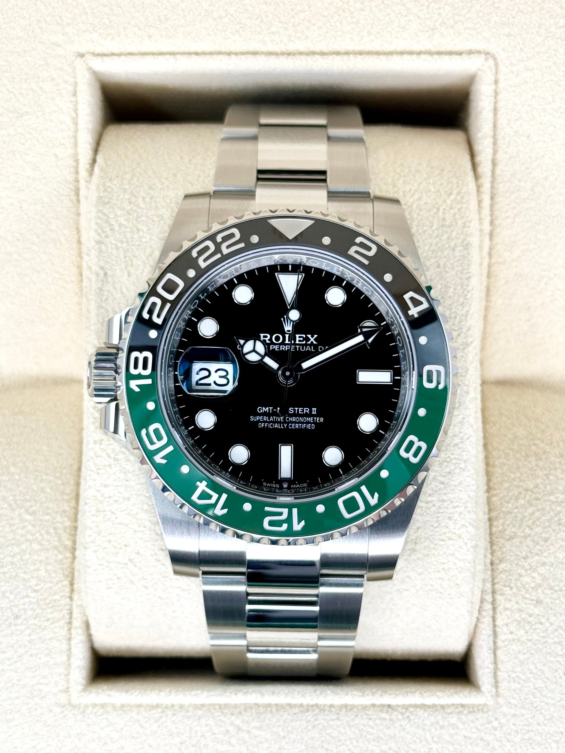 NEW 2024 Rolex GMT-Master II "Sprite" 40mm 126720VTNR Oyster - MyWatchLLC