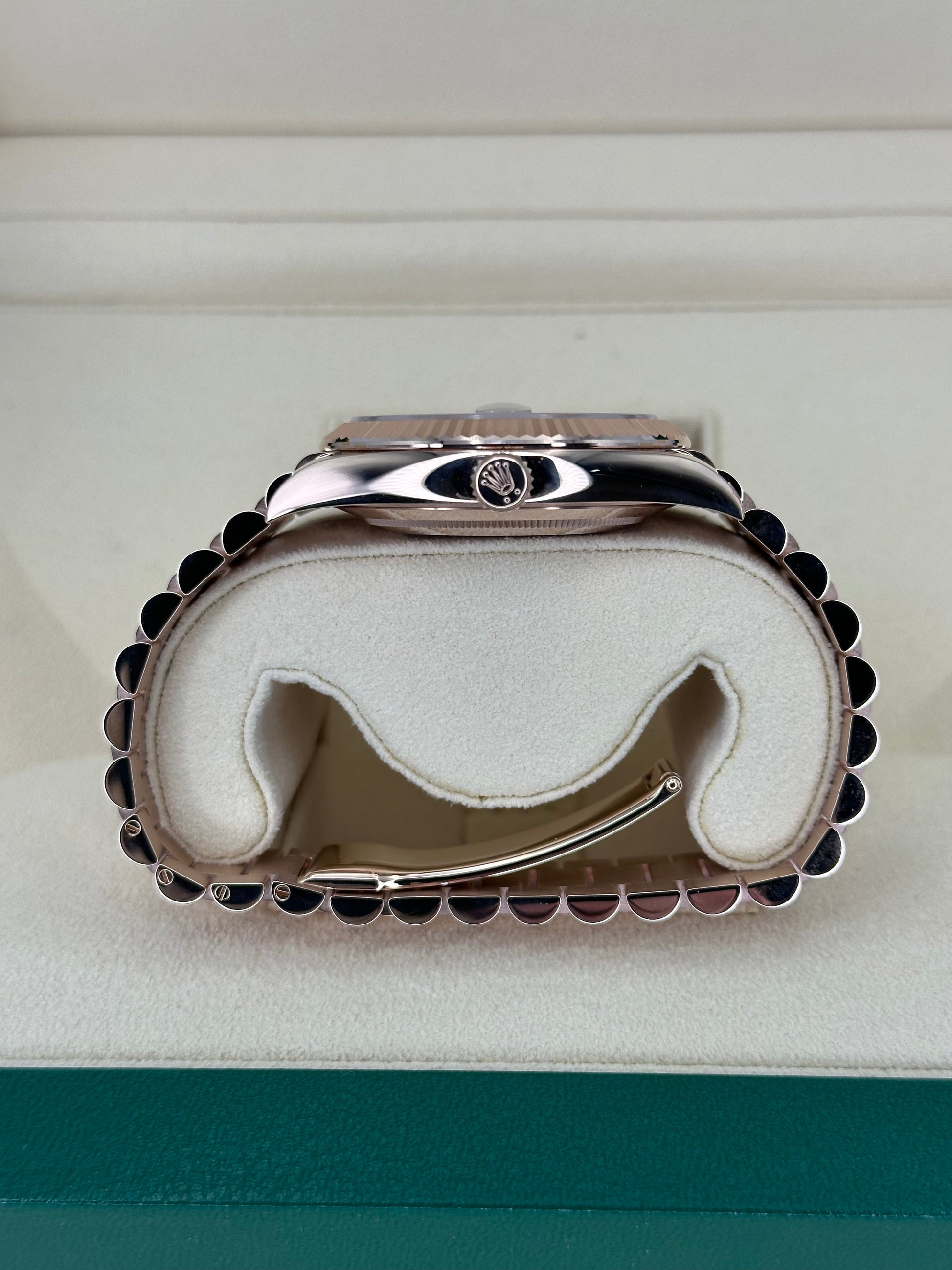 2022 Rolex Day-Date 40mm 228235 Presidential Rose Gold Olive Dial - MyWatchLLC