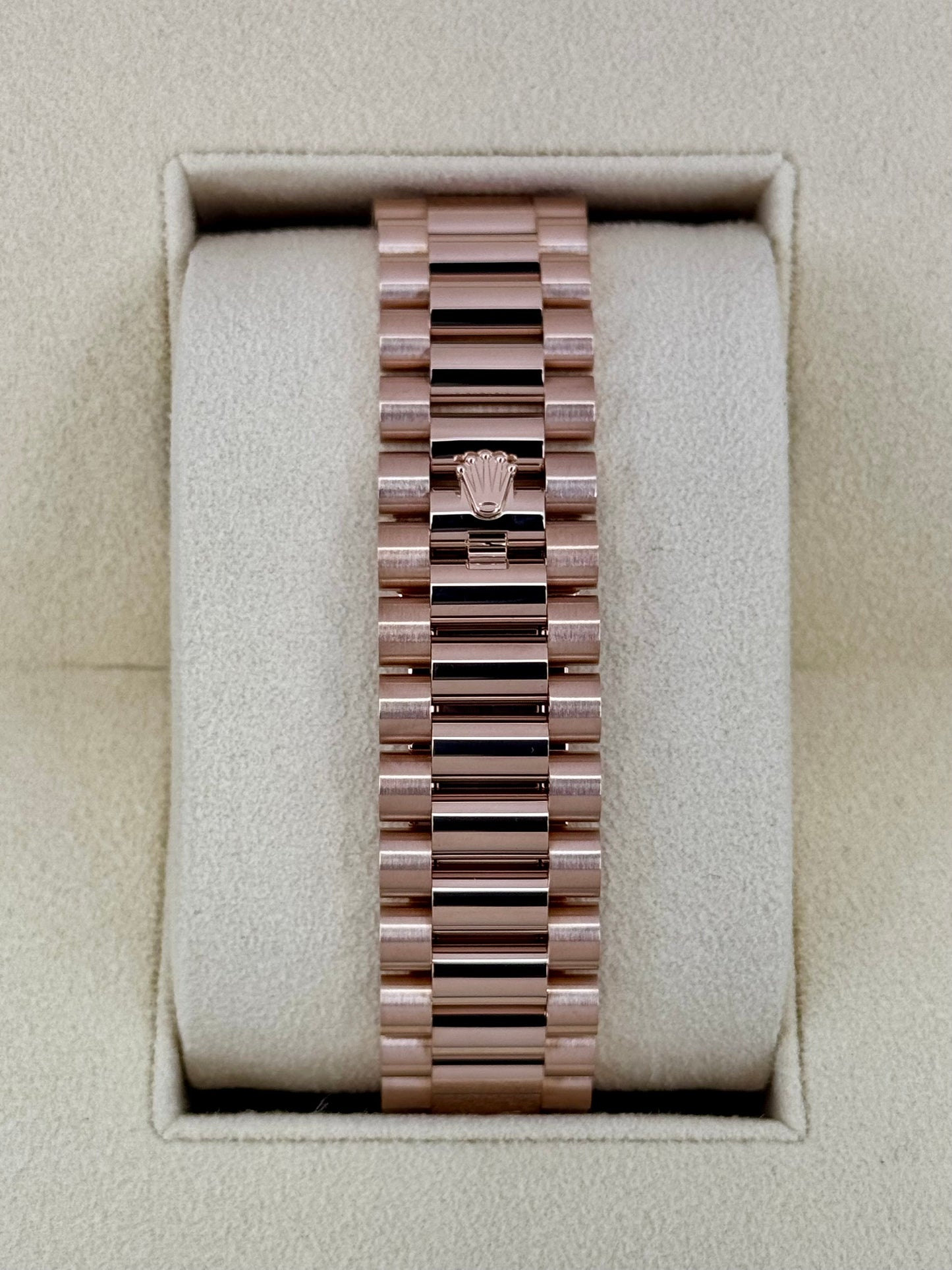 2017 Rolex Day-Date 40mm 228235 Presidential Rose Gold Olive Dial - MyWatchLLC