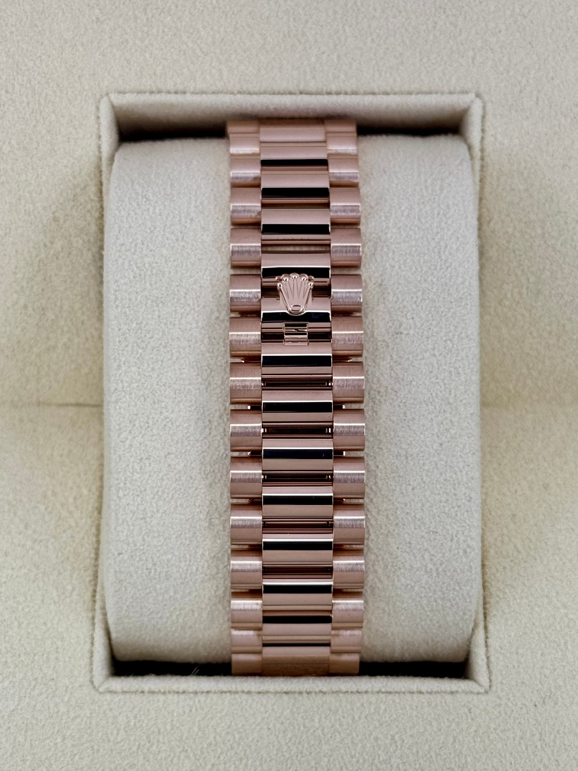 2017 Rolex Day-Date 40mm 228235 Presidential Rose Gold Olive Dial - MyWatchLLC