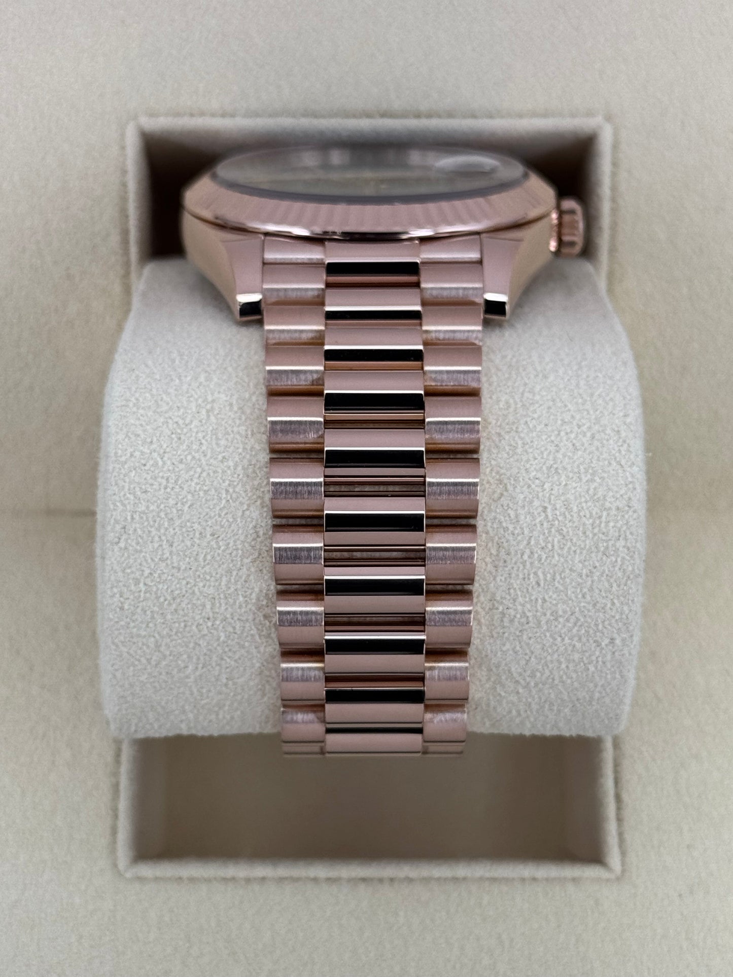 2017 Rolex Day-Date 40mm 228235 Presidential Rose Gold Olive Dial - MyWatchLLC