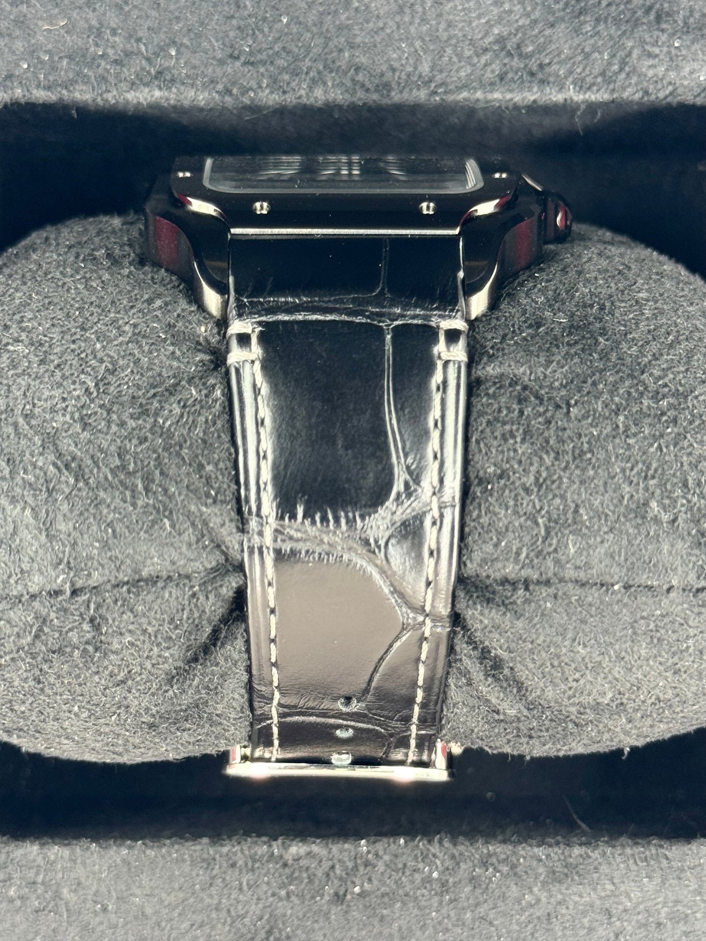 2024 Cartier Santos De Cartier 39.8mm WSSA0039 Black Steel Black Dial - MyWatchLLC