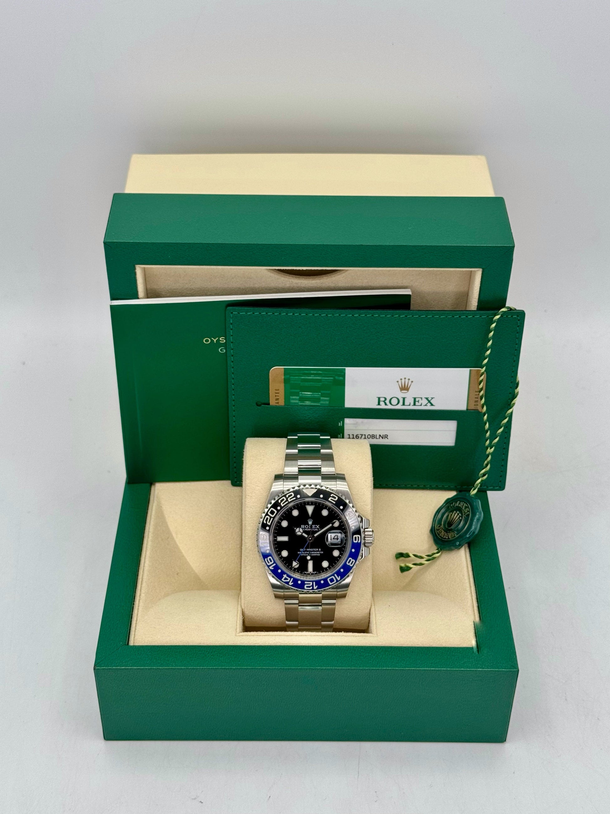 2017 Rolex GMT-Master II "Batman" 40mm 116710BLNR Oyster - MyWatchLLC