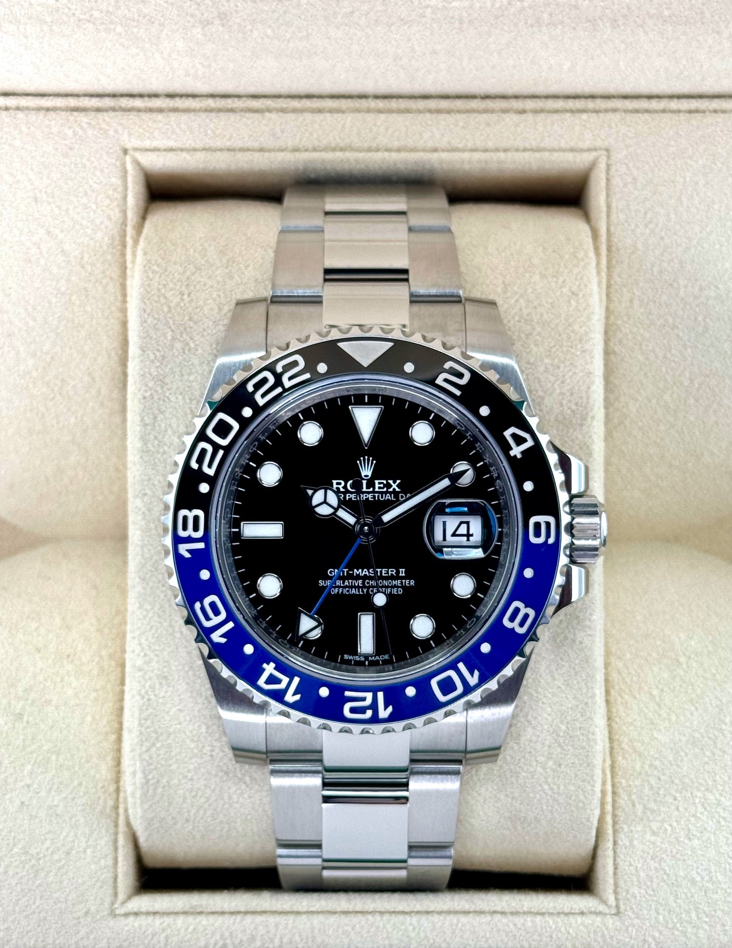 2017 Rolex GMT-Master II "Batman" 40mm 116710BLNR Oyster - MyWatchLLC