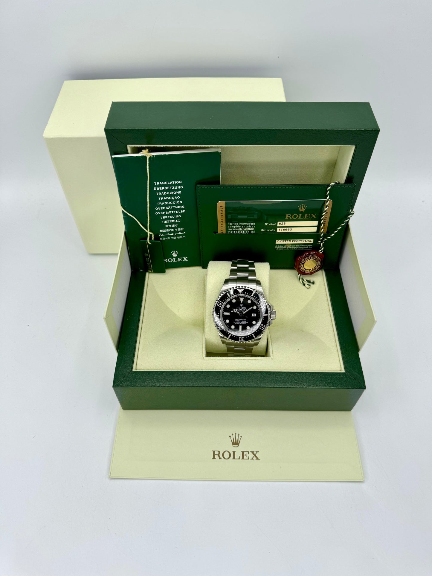 2011 Rolex Sea-Dweller Deepsea 44mm 116660 Stainless Steel Black Dial - MyWatchLLC