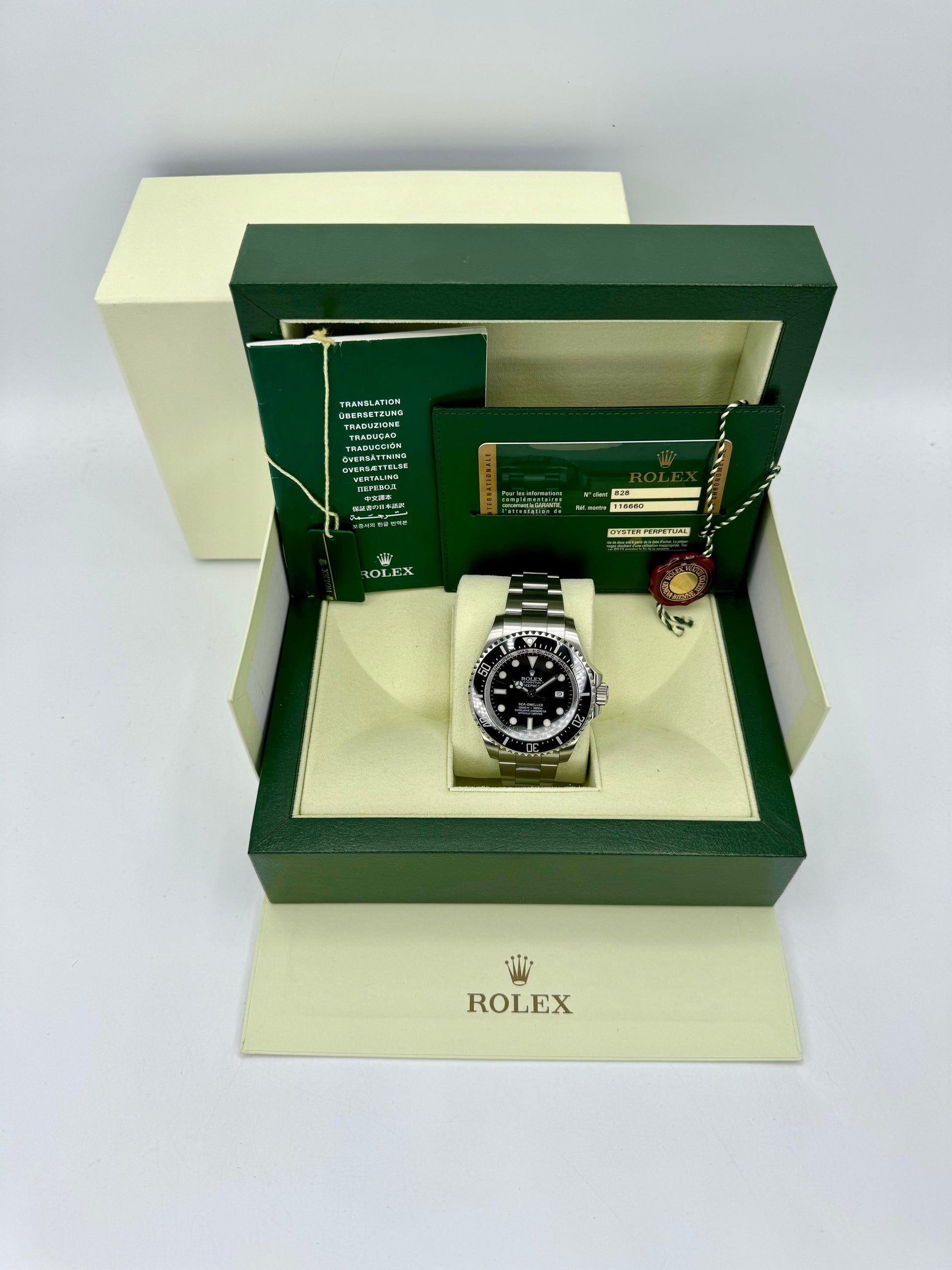 2011 Rolex Sea-Dweller Deepsea 44mm 116660 Stainless Steel Black Dial - MyWatchLLC