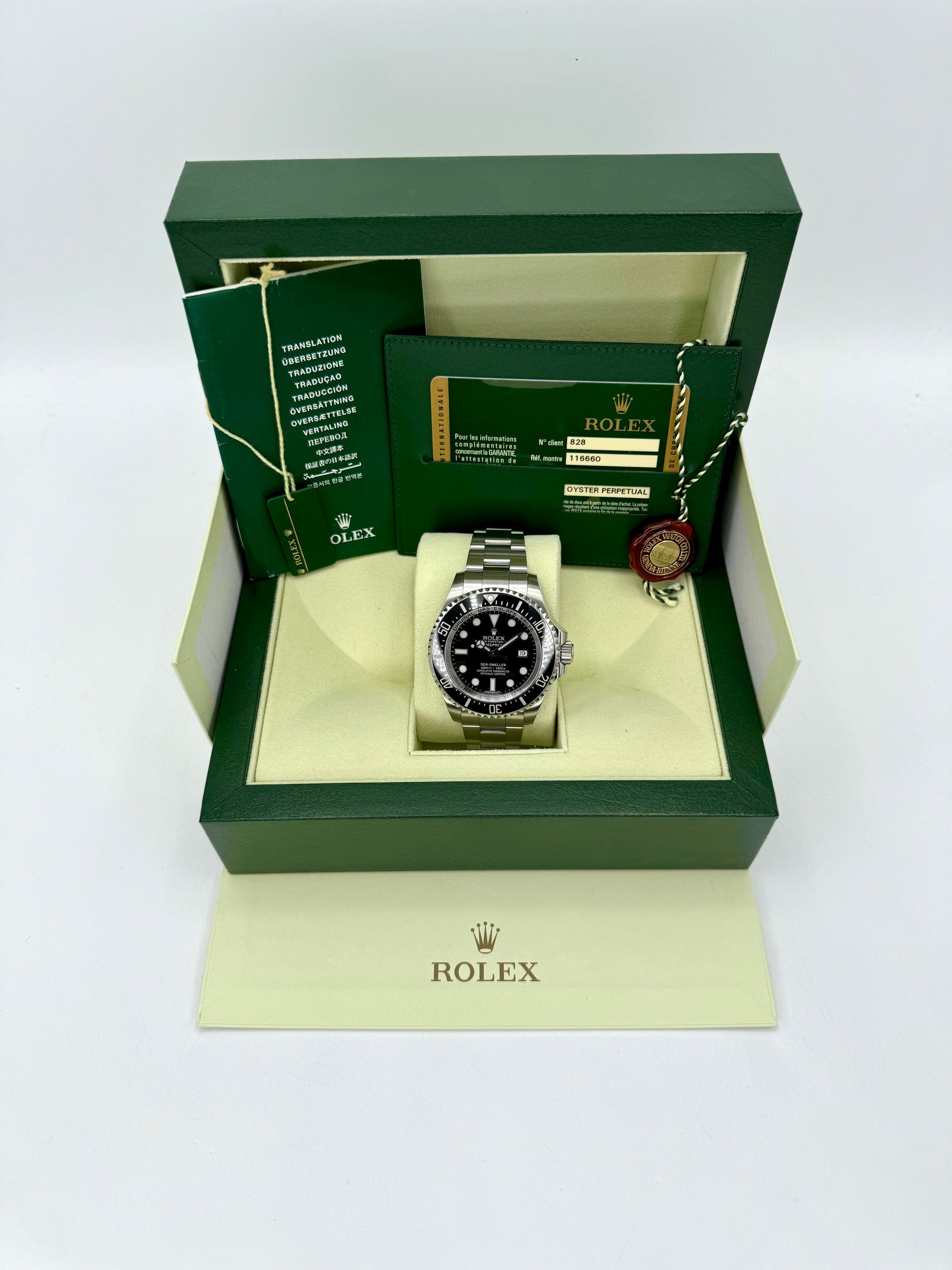 2011 Rolex Sea-Dweller Deepsea 44mm 116660 Stainless Steel Black Dial - MyWatchLLC