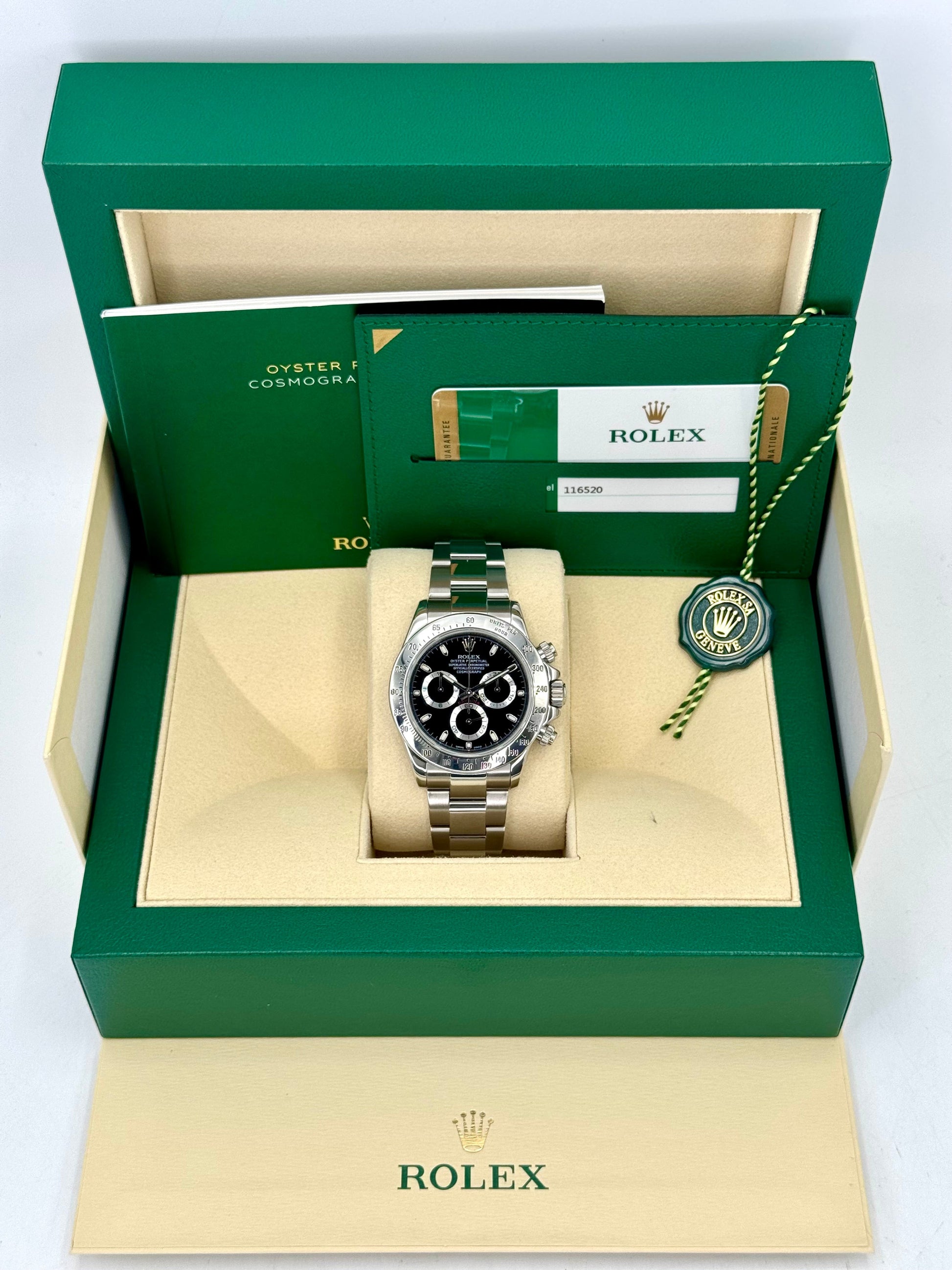2015 Rolex Daytona 40mm 116520 Stainless Steel Black Dial - MyWatchLLC