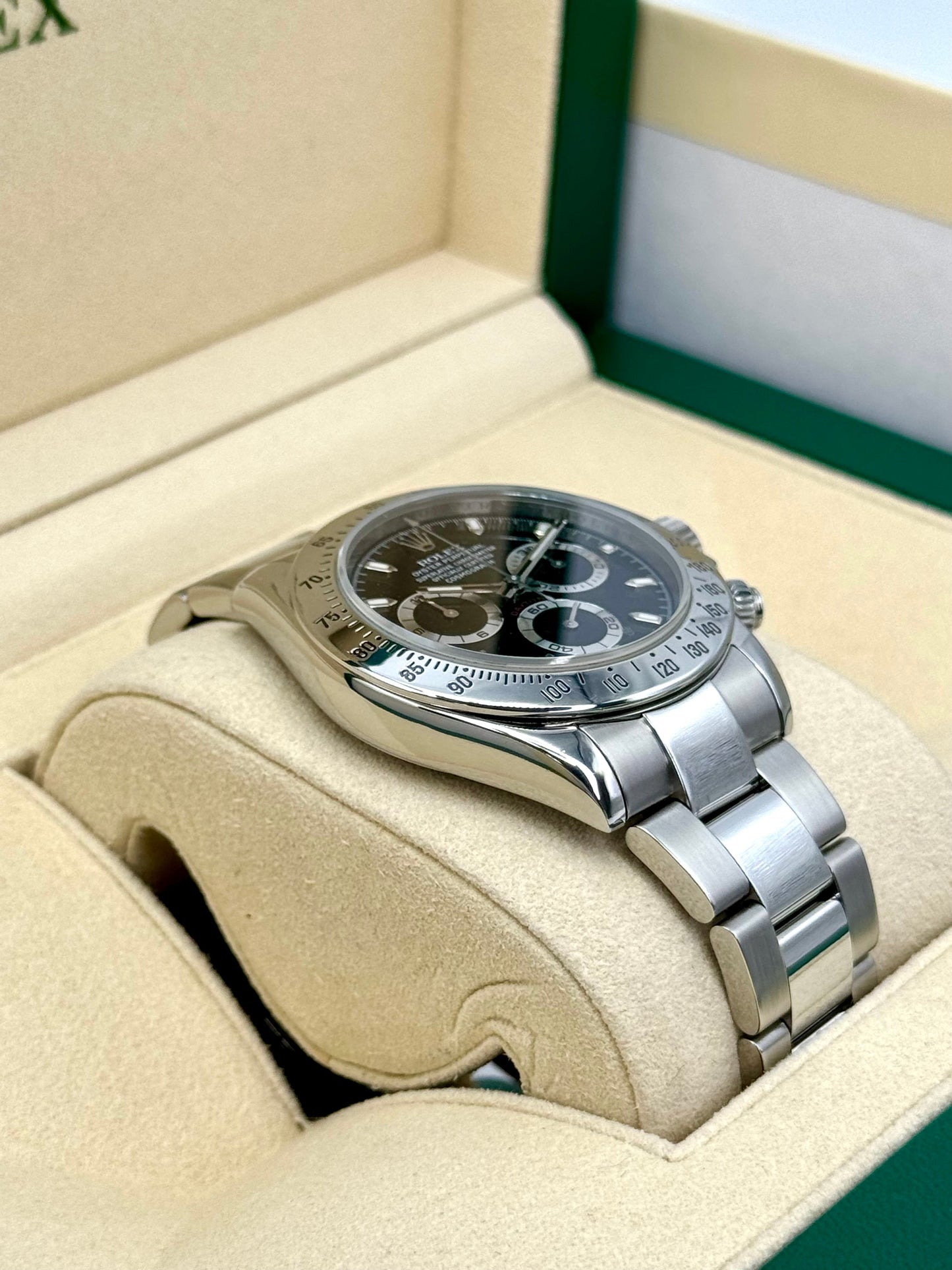 2015 Rolex Daytona 40mm 116520 Stainless Steel Black Dial - MyWatchLLC