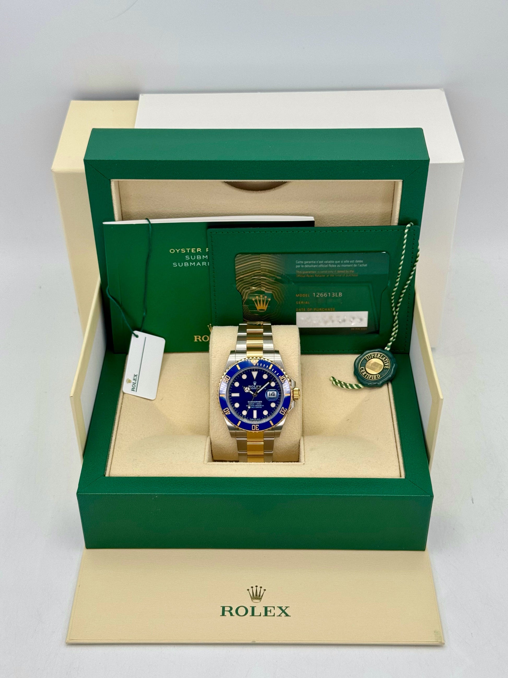 2023 Rolex Submariner "Bluesy" 41mm 126613LB Two-Tone Blue Dial - MyWatchLLC