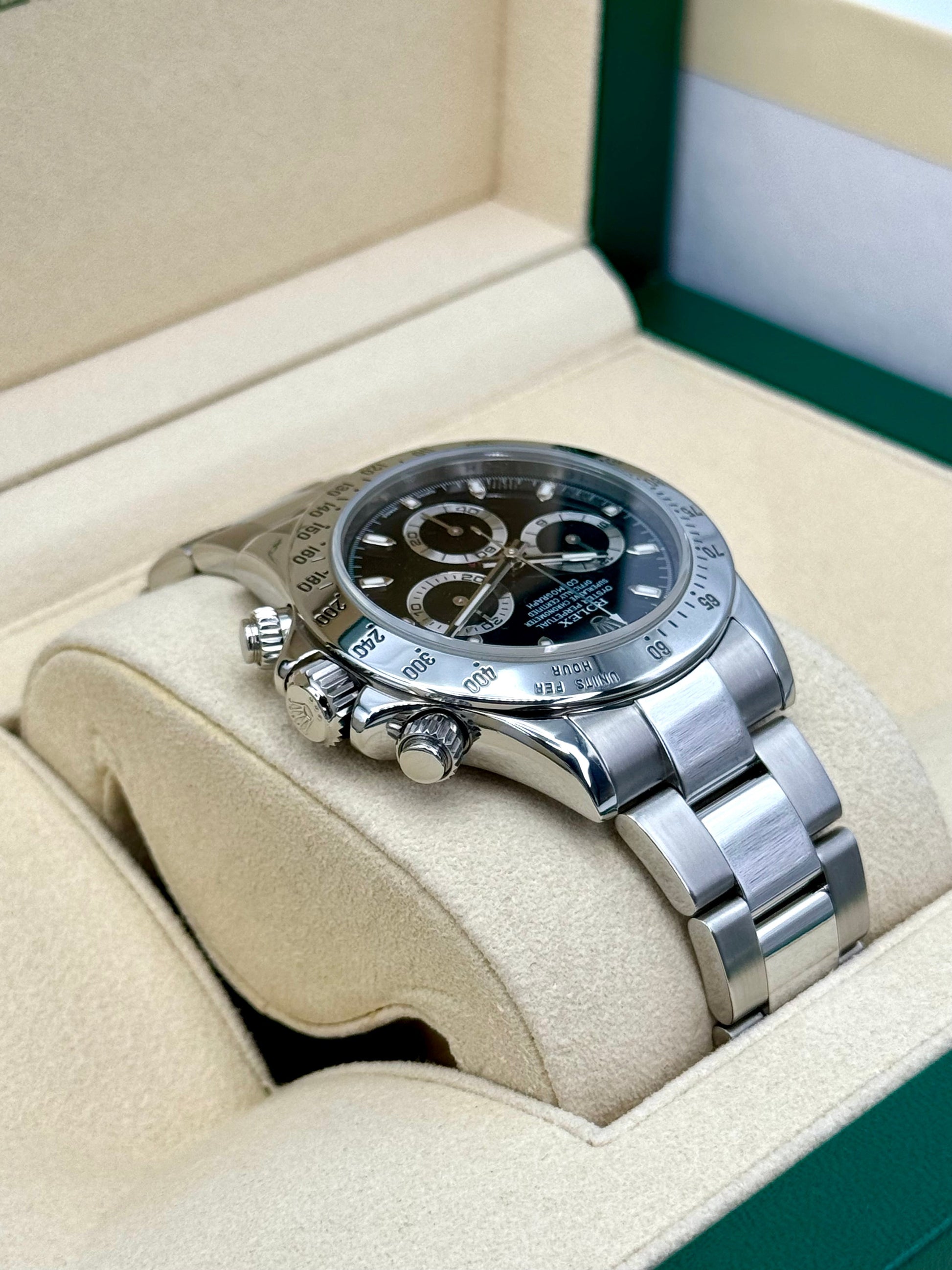 2015 Rolex Daytona 40mm 116520 Stainless Steel Black Dial - MyWatchLLC
